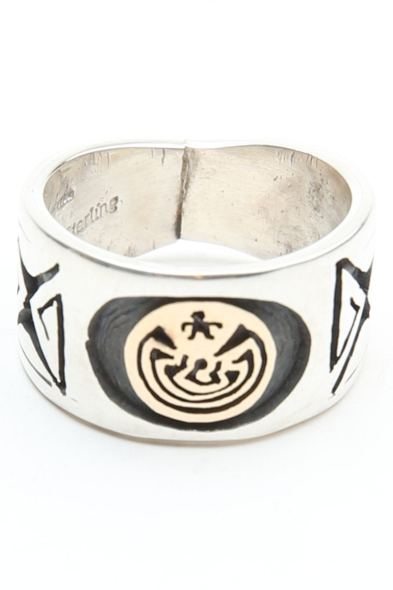 14K Gold & Sterling Silver Ring by Jason Takala - Man in the Maze