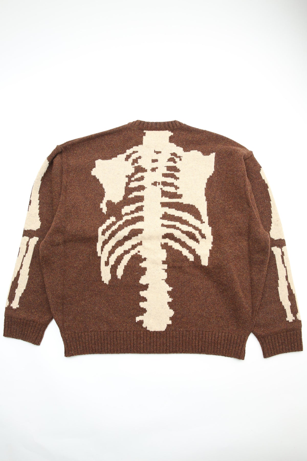 Kapital 5G Wool Knit BONE Crew Sweater - Brown – Totem Brand Co