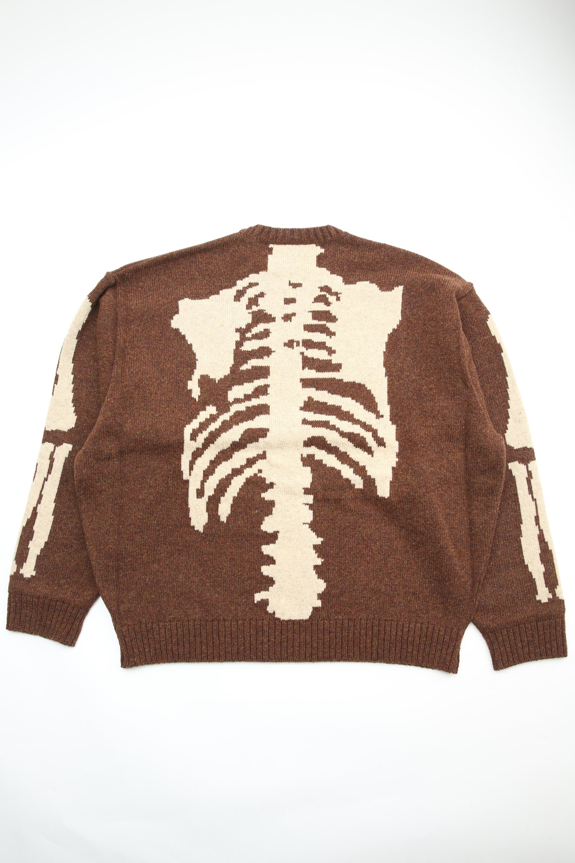 Kapital 5G Wool Knit BONE Crew Sweater