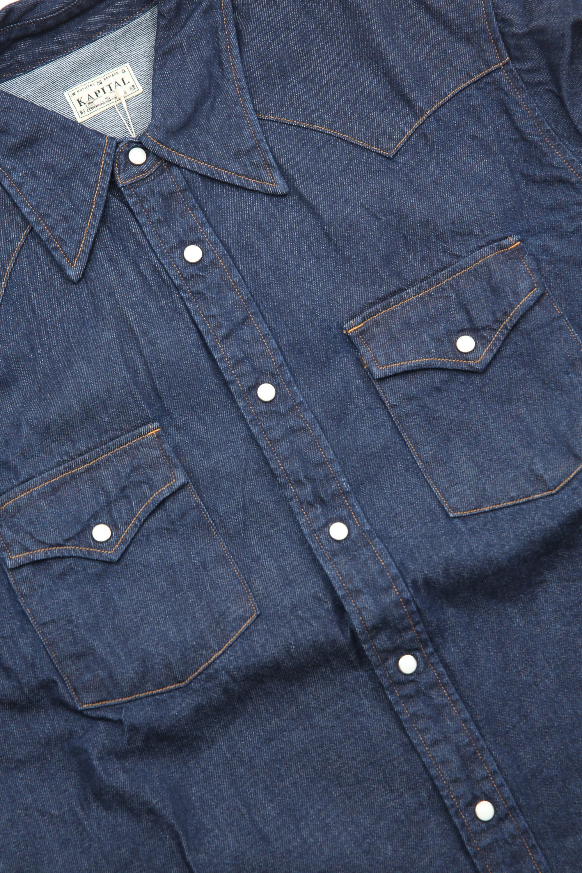 トップス KAPITAL / indigo polo shirts KAPITAL / indigo polo shirts