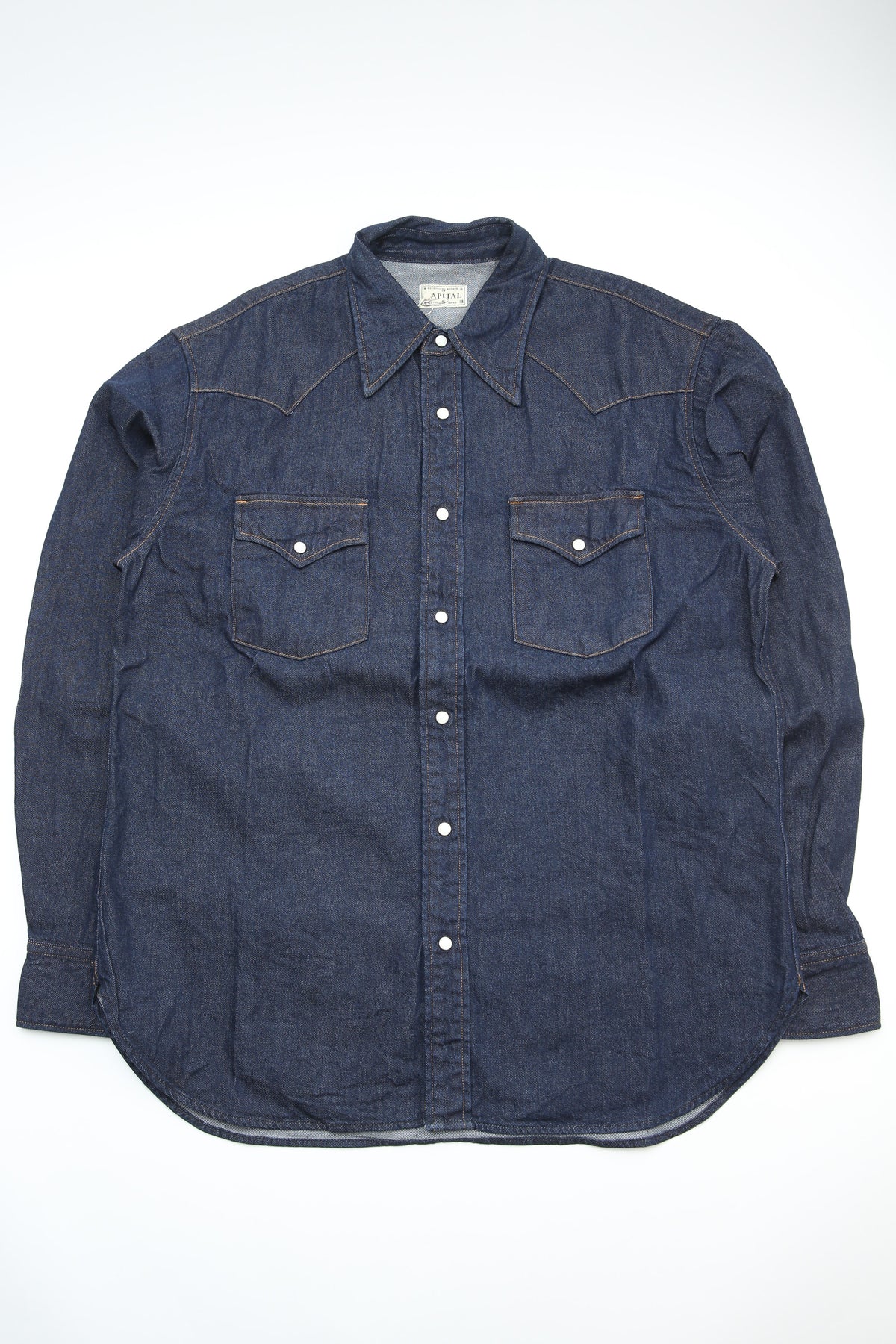 Kapital 8oz Denim HUSKY Western Shirt - Indigo – Totem Brand Co