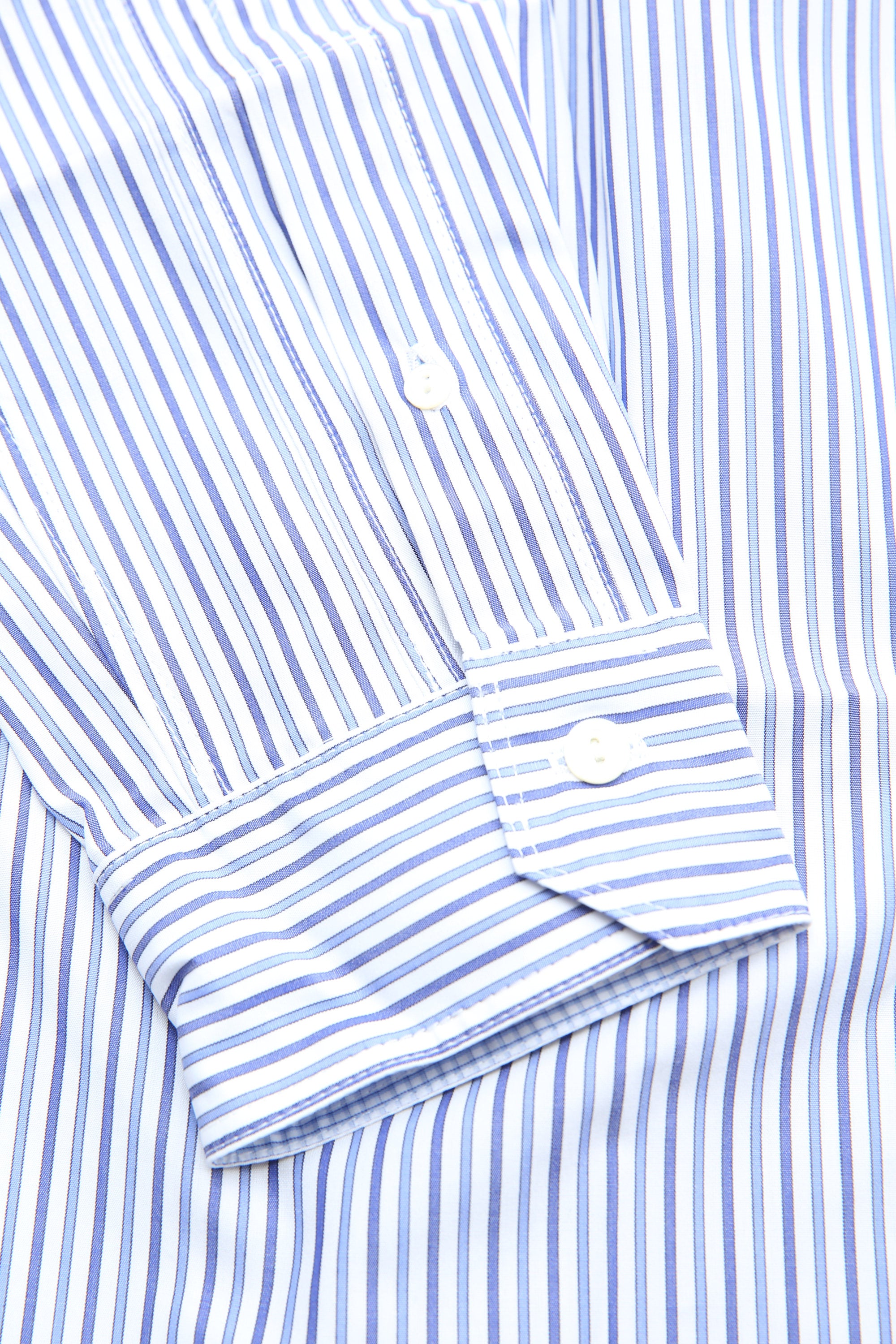 Junya Watanabe MAN Shirt - Blue Stripe / Olive Plaid – Totem Brand Co.