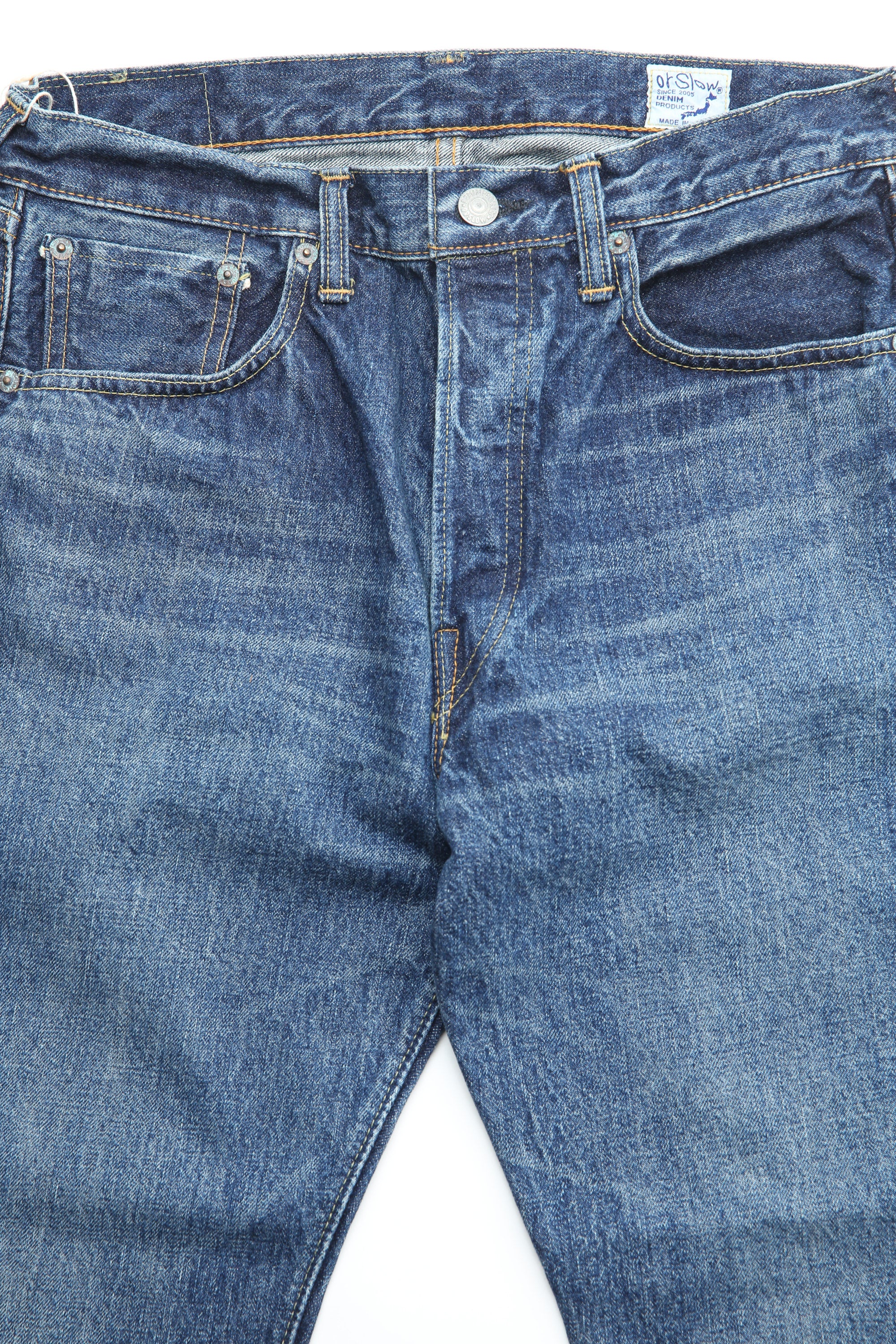orSlow 105 Standard Fit Selvedge Denim Jean - 2 Year Wash (Dark