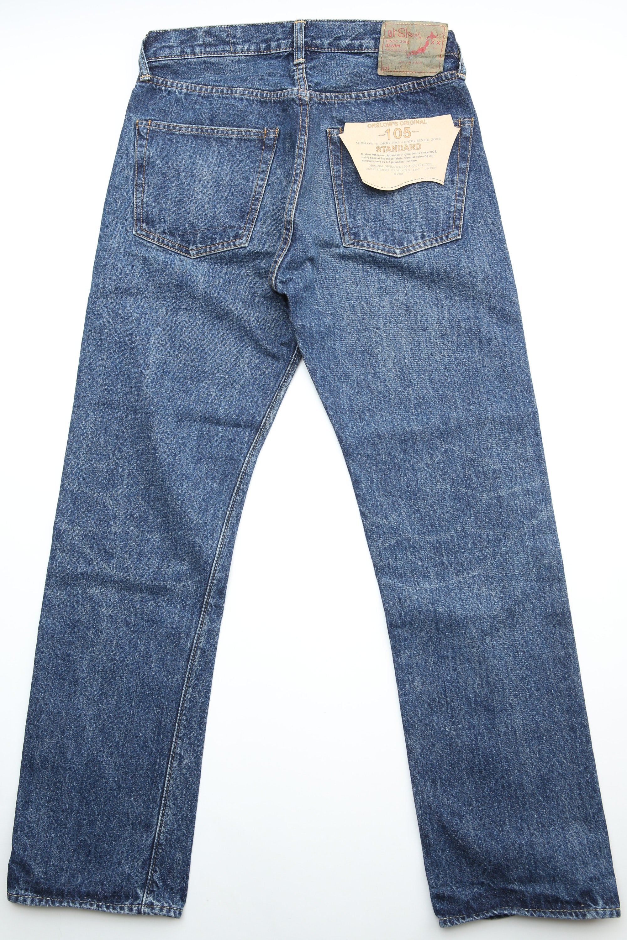 orSlow 105 Standard Fit Selvedge Denim Jean - 2 Year Wash (Dark