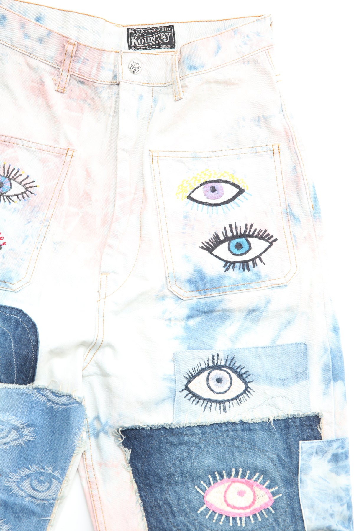 Kapital - 14oz Denim Tie-Dye Baggy Flare Pants(CrazyDixieRemake 