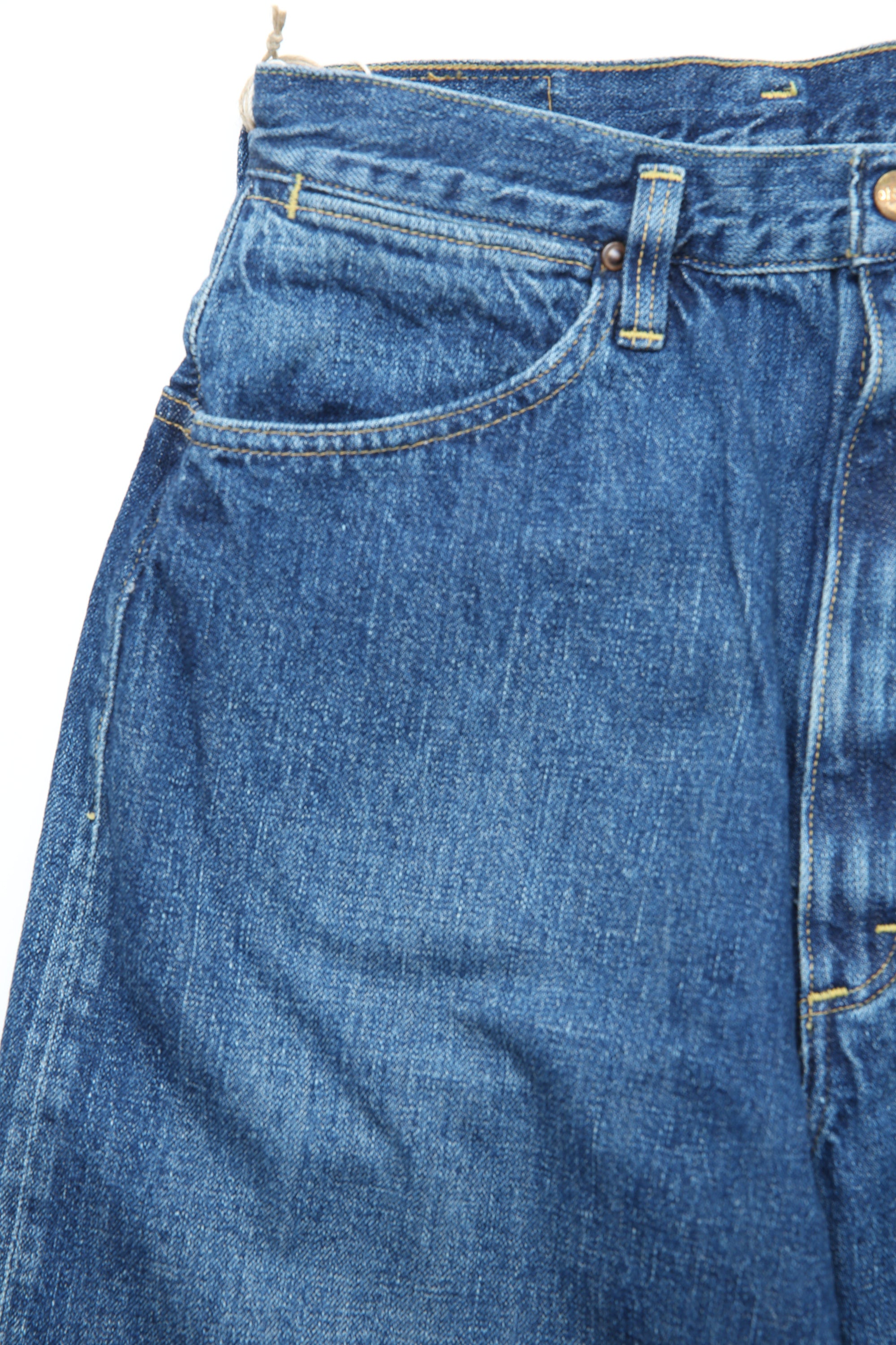 orSlow Women's Standard High Waist Selvedge Denim (Jasmin) - Denim