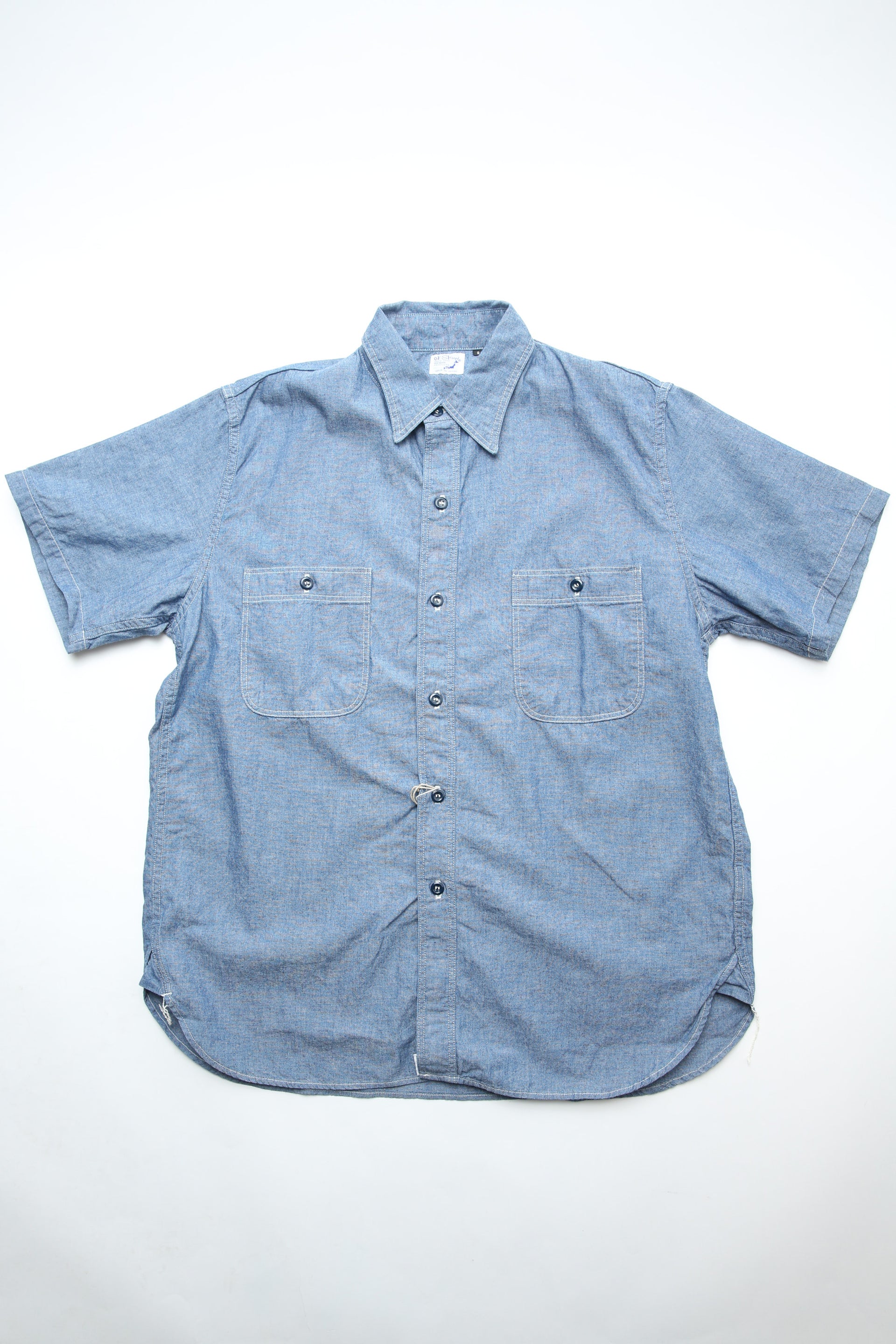 orSlow Short Sleeve Chambray Work Shirt