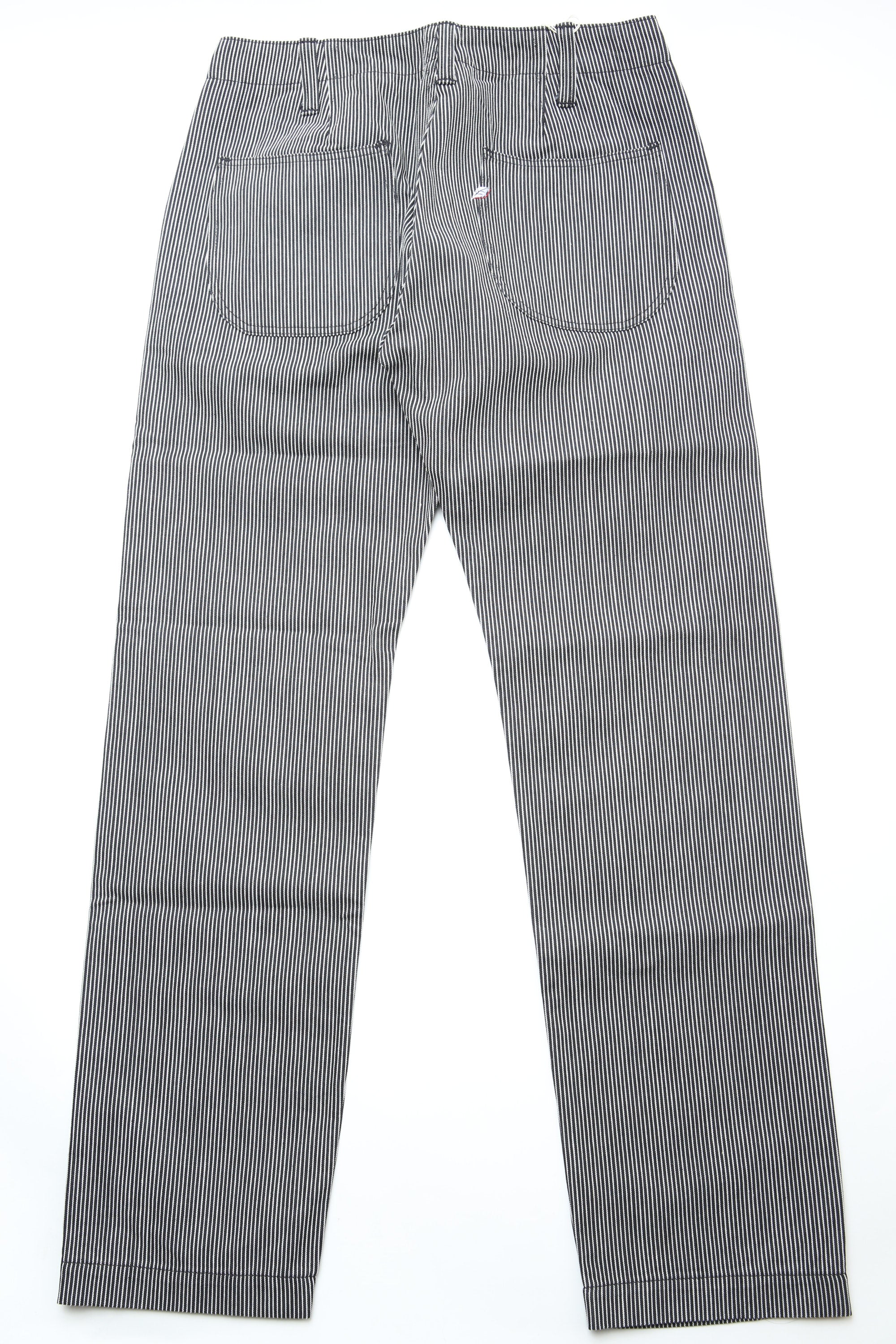 Pure Blue Japan [1174-BK] Men's Woven Hickory Stripe Utility Pants