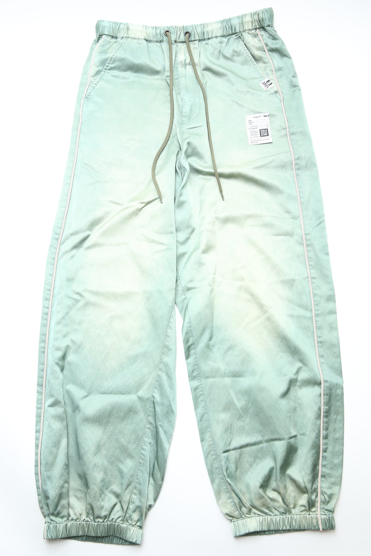 Maison Mihara Yasuhiro - Aged Satin Trousers - Khaki – Totem Brand Co