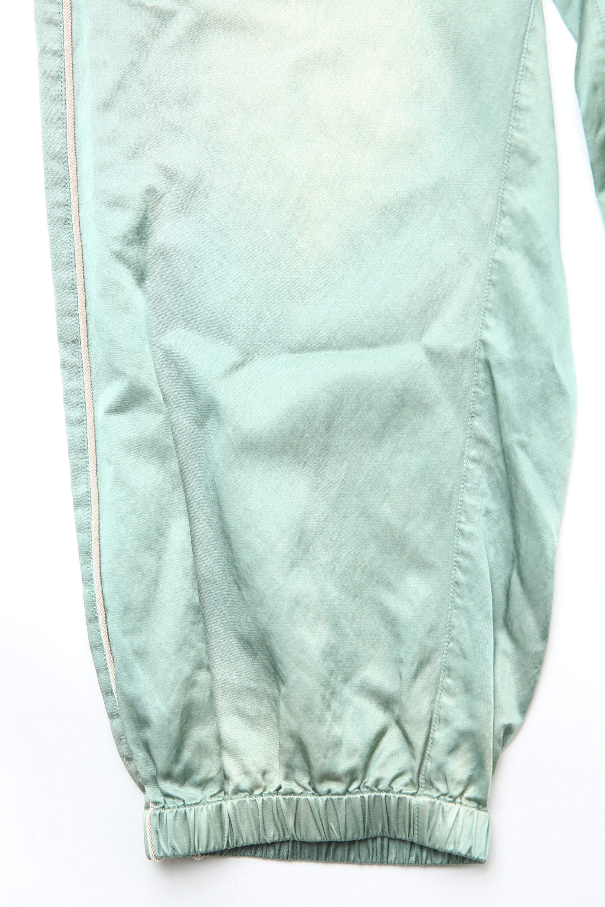 Maison Mihara Yasuhiro - Aged Satin Trousers - Khaki – Totem Brand Co.