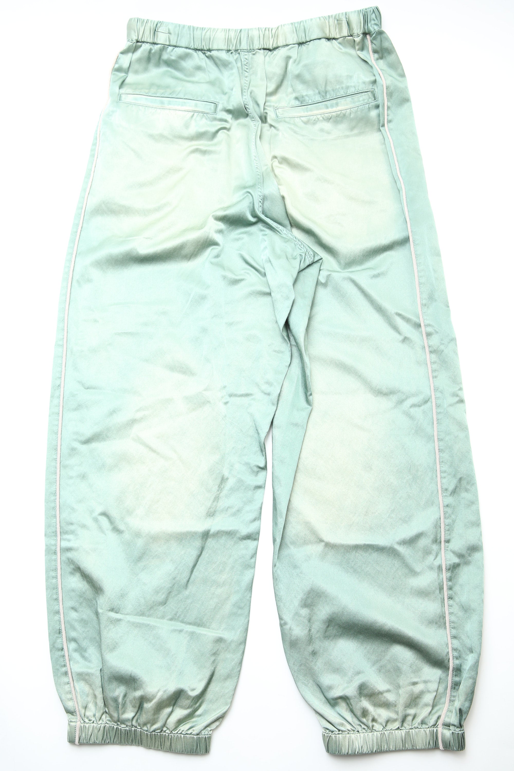Maison Mihara Yasuhiro - Aged Satin Trousers - Khaki – Totem Brand Co.