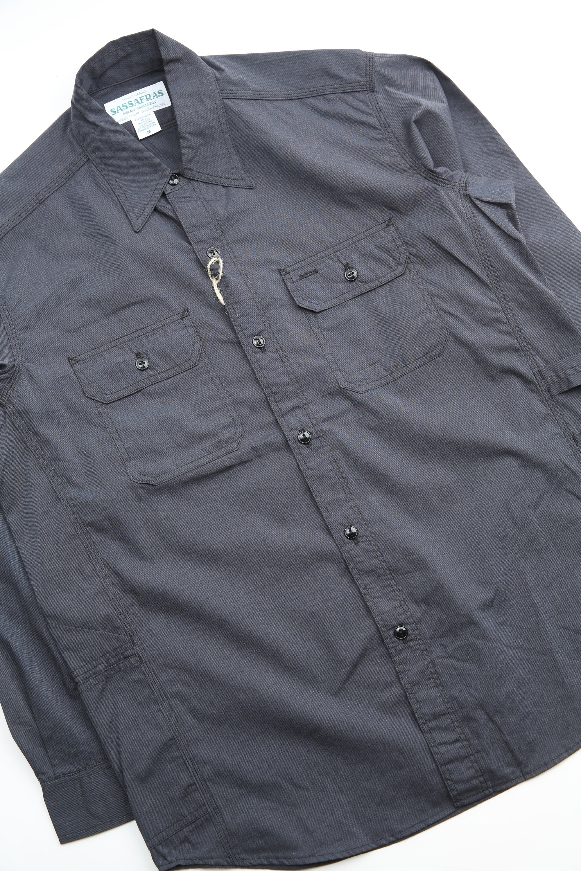 ササフラス SASSAFRAS Gardener Shirt XL Sassafras Gardener Shirt A/C Broad - Black – Totem Brand Co.