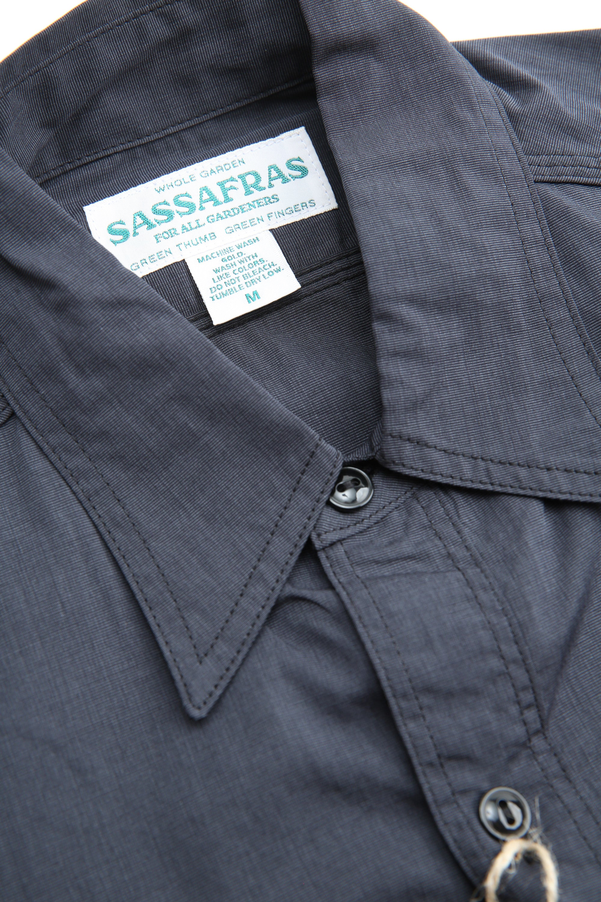 ササフラス SASSAFRAS Gardener Shirt XL Sassafras Gardener Shirt A/C Broad - Black – Totem Brand Co.