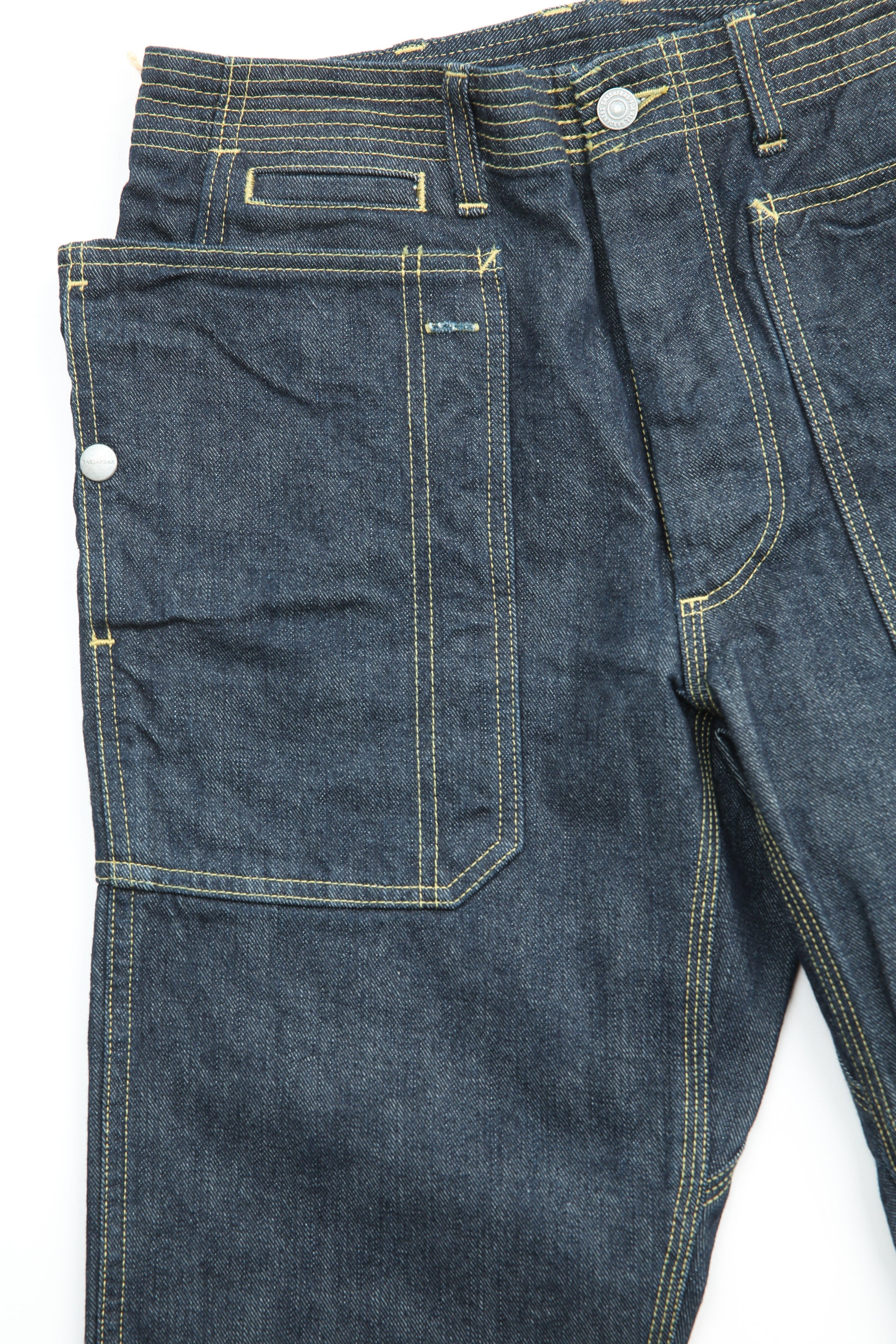 Sassafras Fall Leaf Sprayer Pants 13.5oz Denim - Indigo – Totem