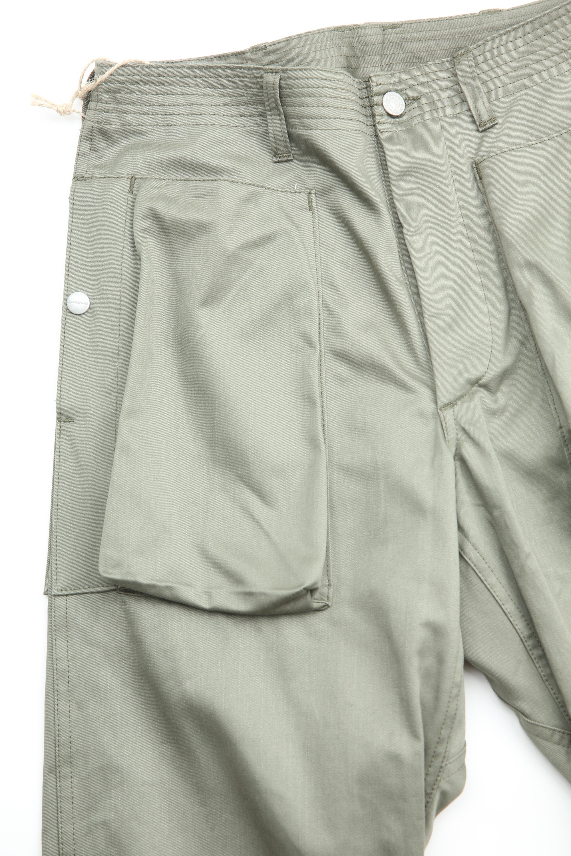 Sassafras Digs Crew Pants 4/5 (41 Khaki Chino) - Olive – Totem