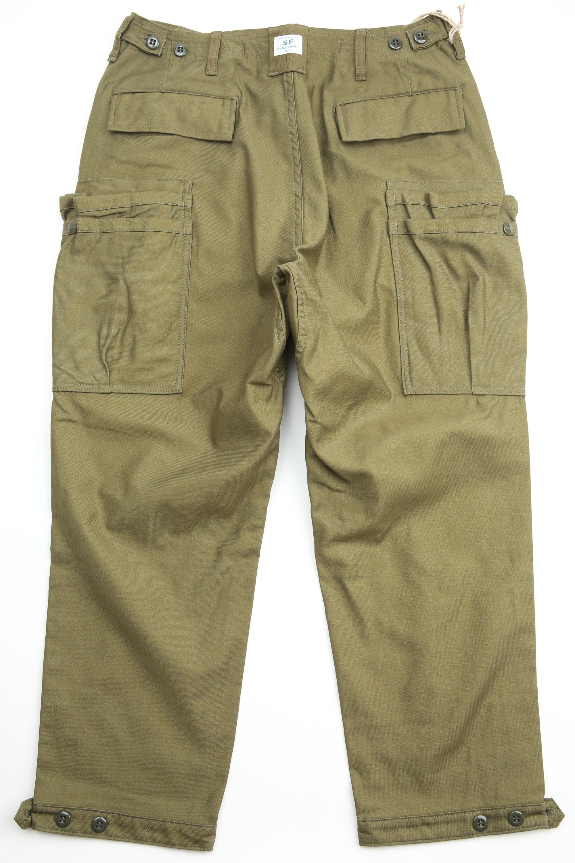 Sassafras Overgrown Pants 4/5 Back Satin - Olive – Totem Brand Co.