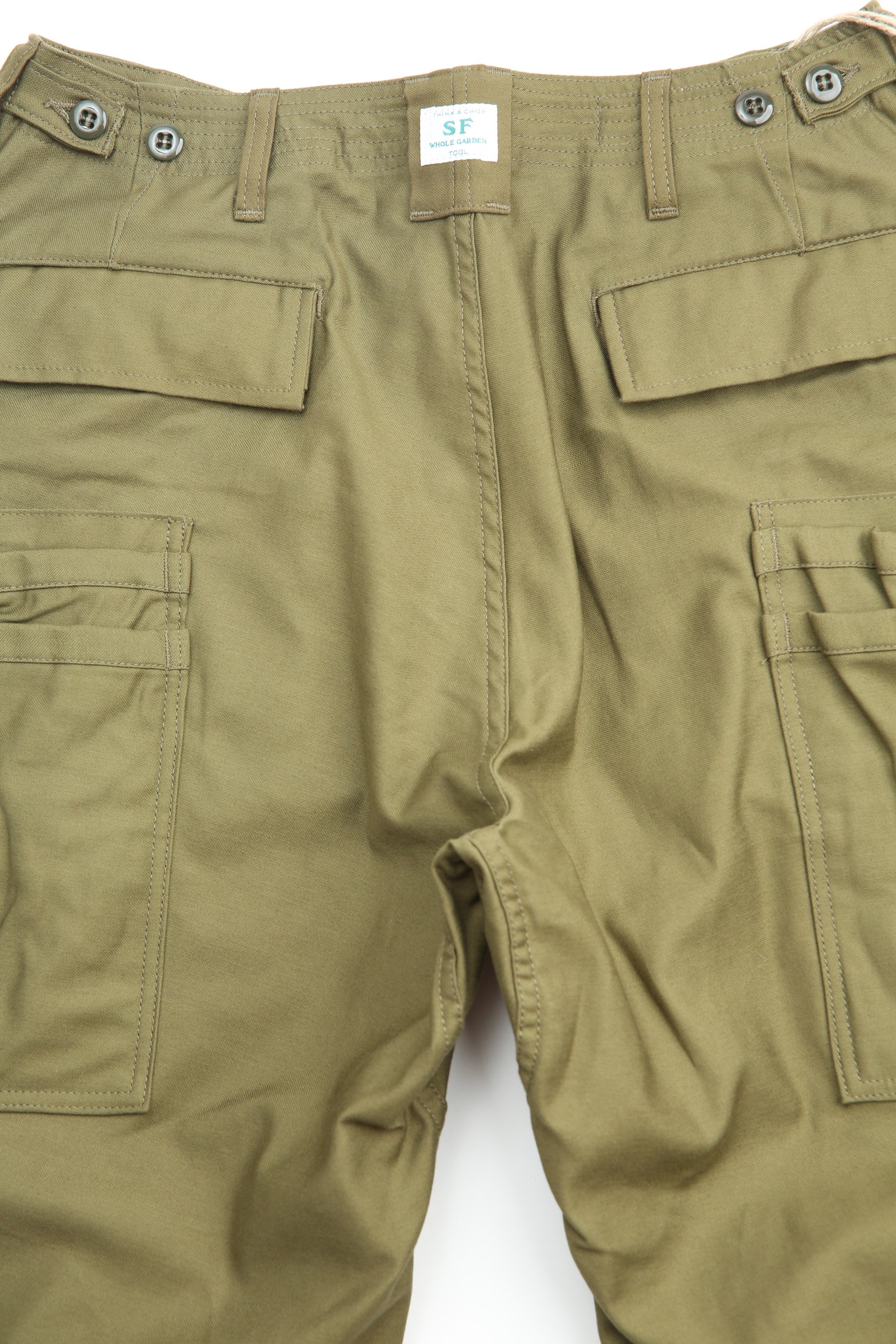 Sassafras Overgrown Pants 4/5 Back Satin - Olive – Totem Brand Co.