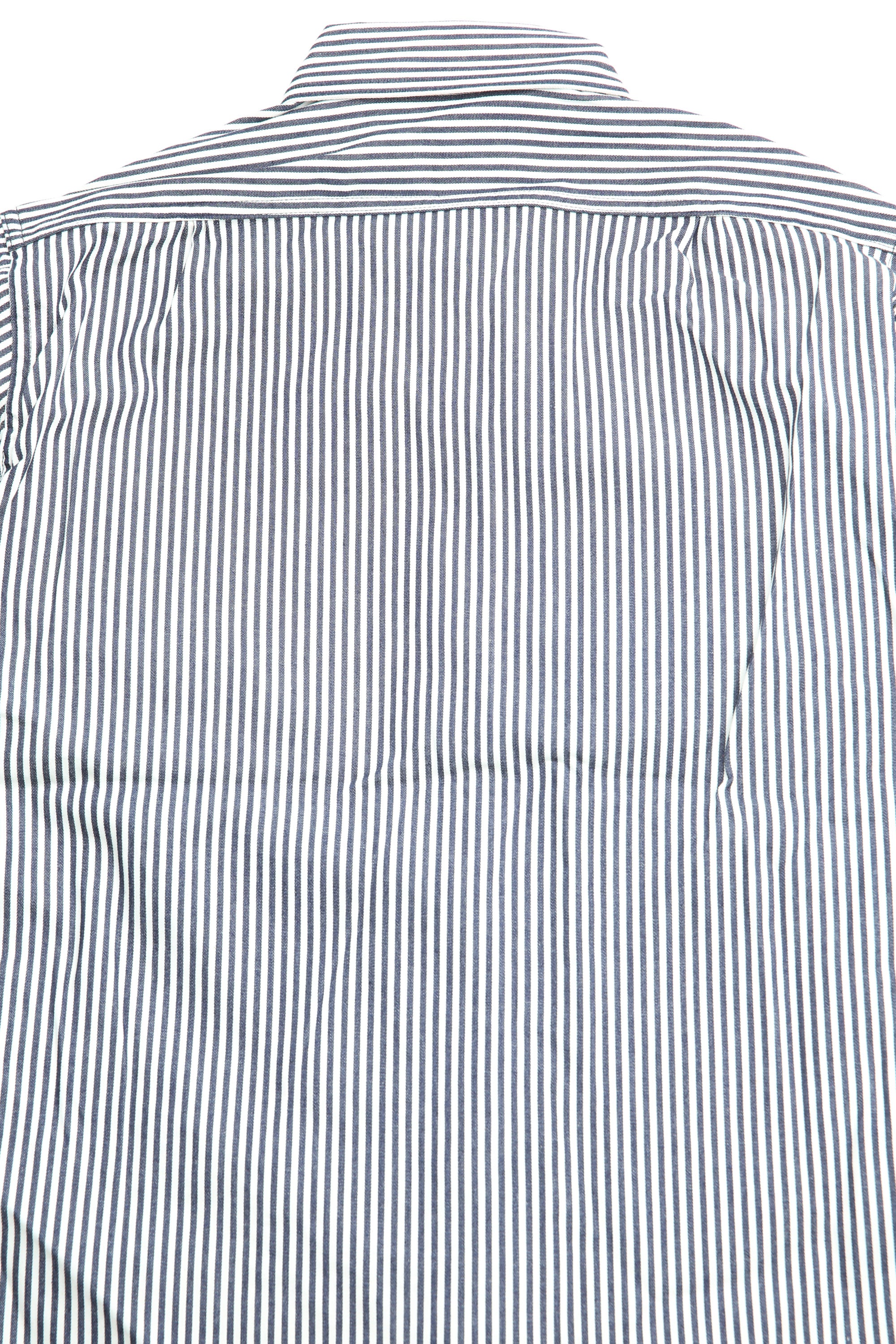 Sassafras Gardening at Night Shirt 6oz Hickory - White/Indigo