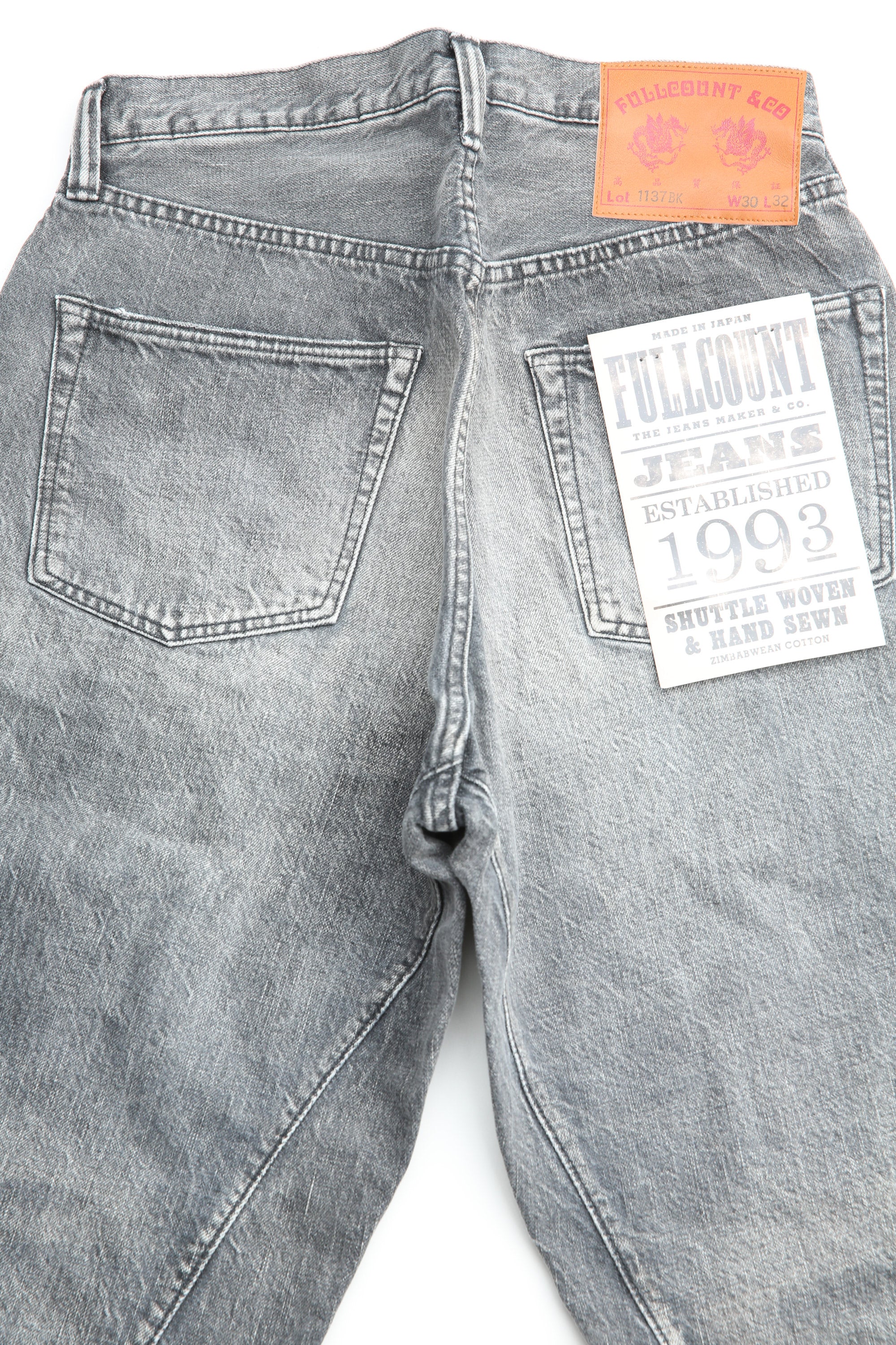 Fullcount & Co. 1137BKHW Duke 3 - Dartford (Black) – Totem Brand Co.
