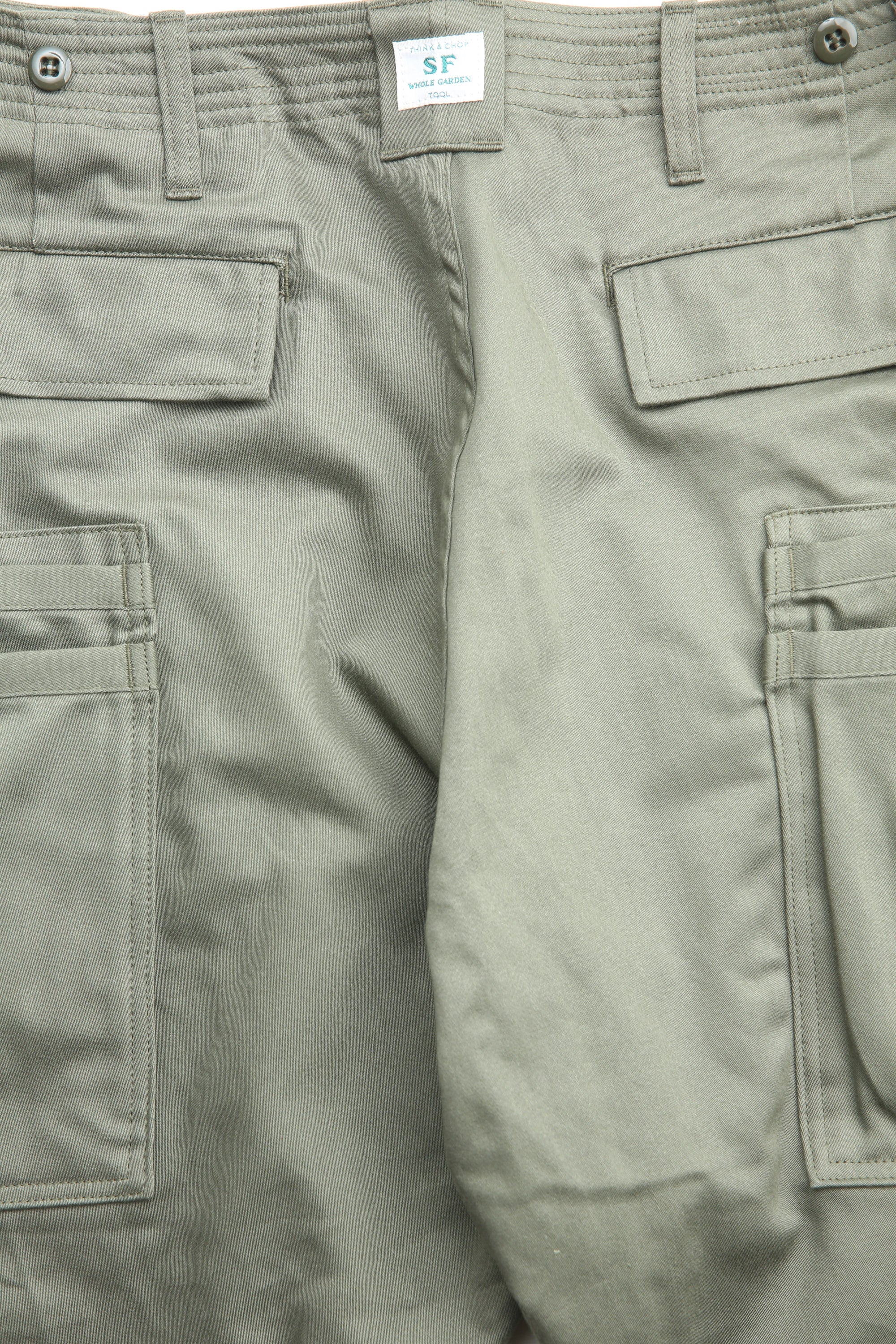 Sassafras Overgrown Pants 4/5 - Olive Military Satin – Totem Brand Co.