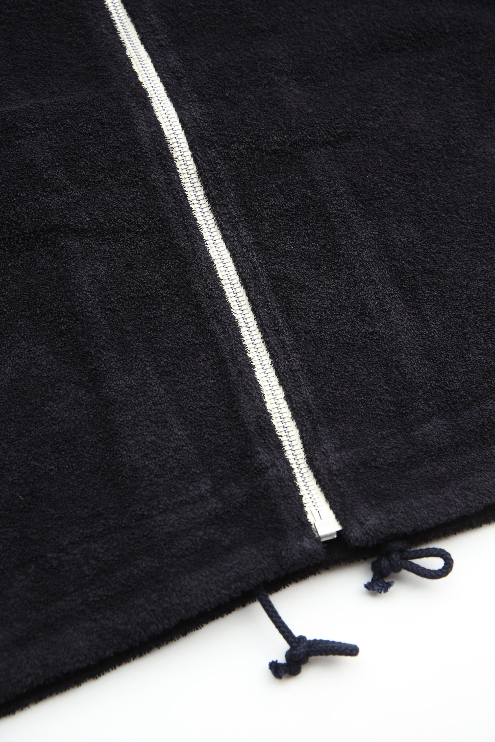 Auralee Cotton Nylon Pile Zip Parka - Navy – Totem Brand Co.