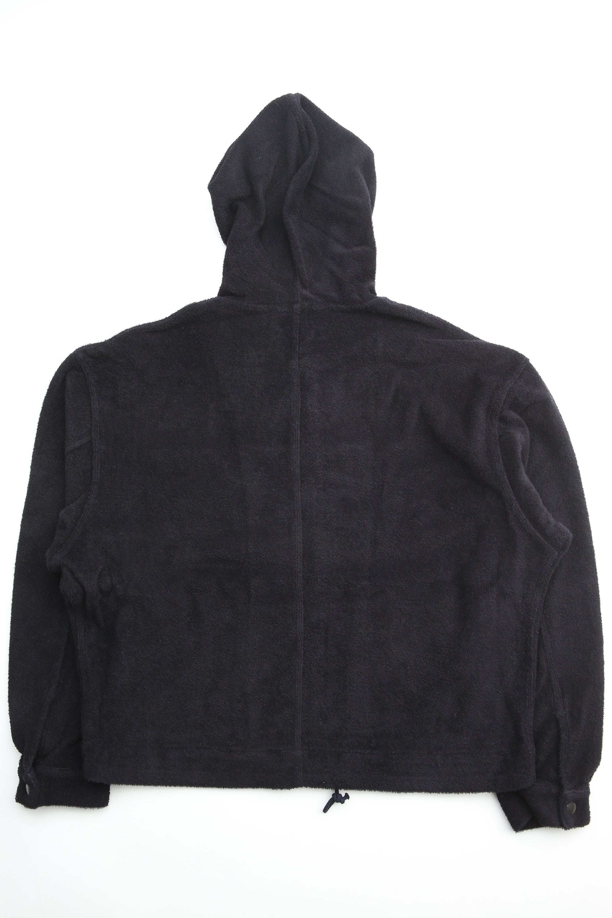 Auralee Cotton Nylon Pile Zip Parka - Navy – Totem Brand Co.