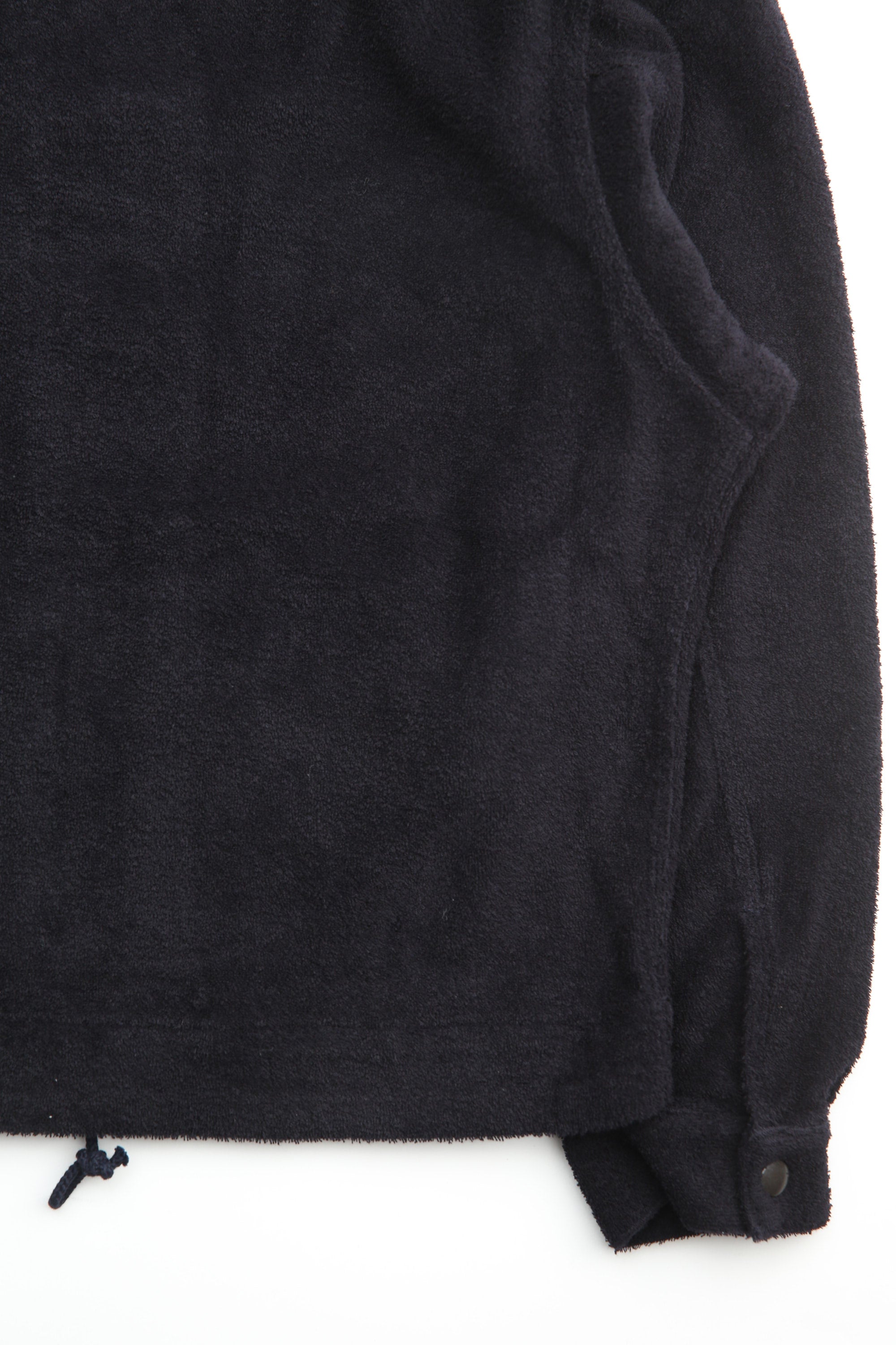 Auralee Cotton Nylon Pile Zip Parka - Navy – Totem Brand Co.