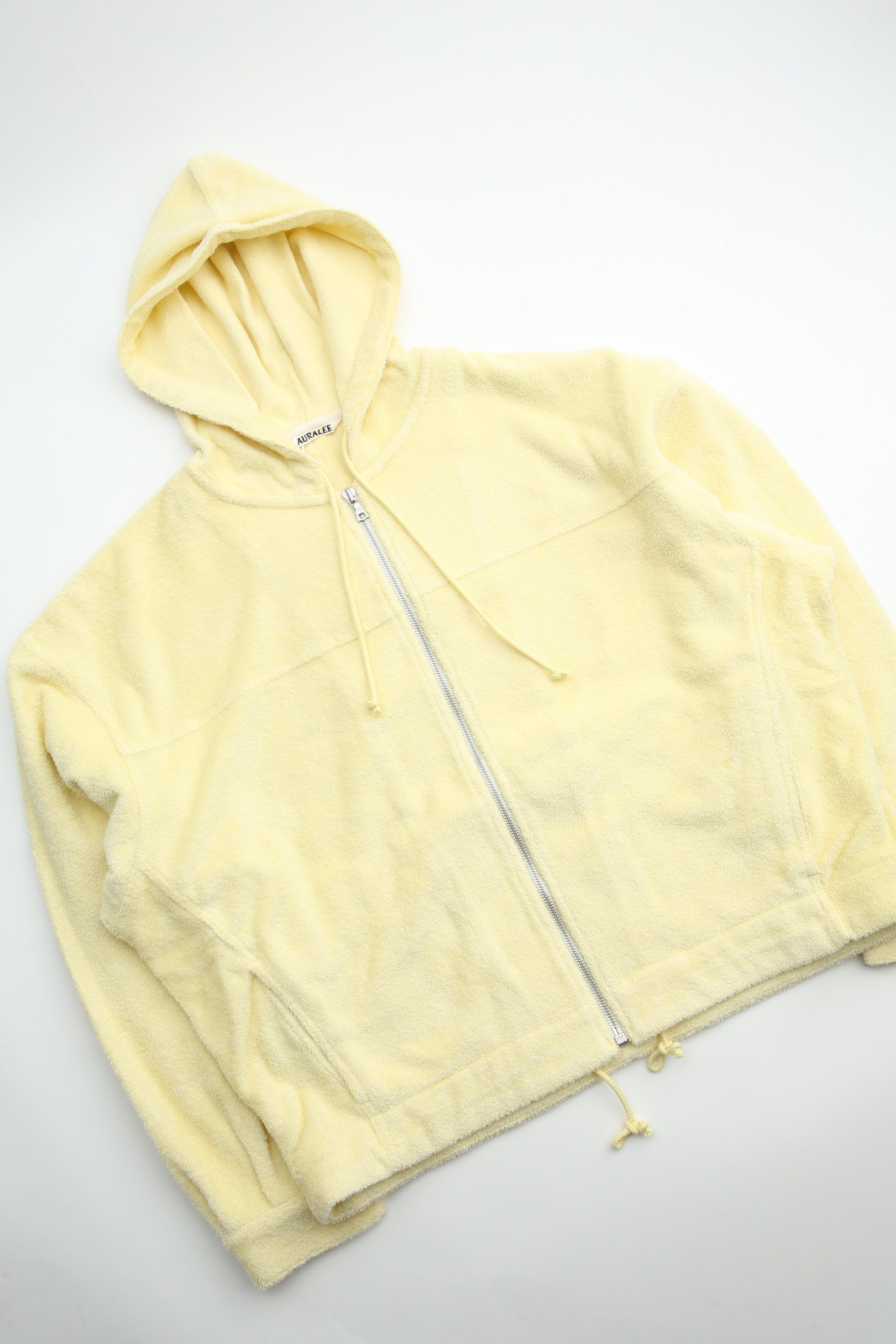 Auralee Cotton Nylon Pile Zip Parka - Light Yellow – Totem Brand Co.
