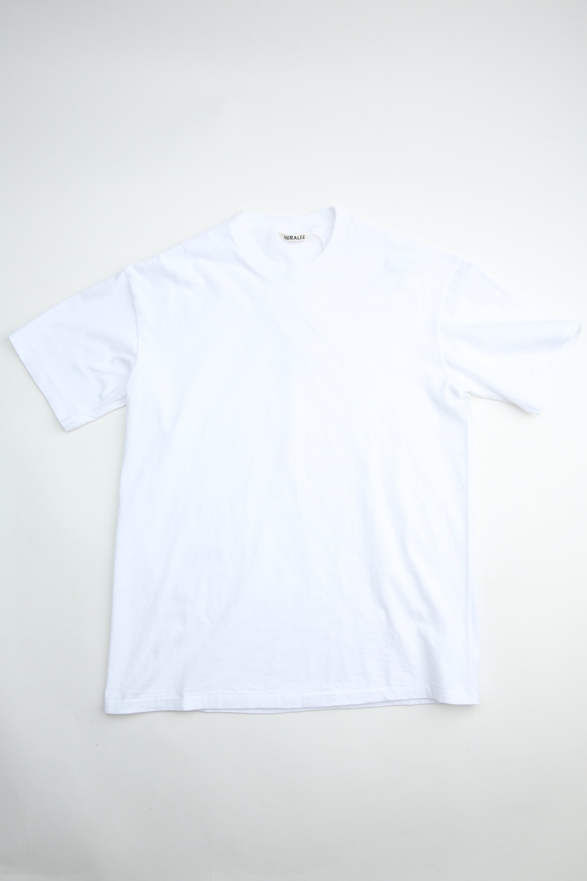 Auralee Seamless Crew Neck Tee - White – Totem Brand Co.