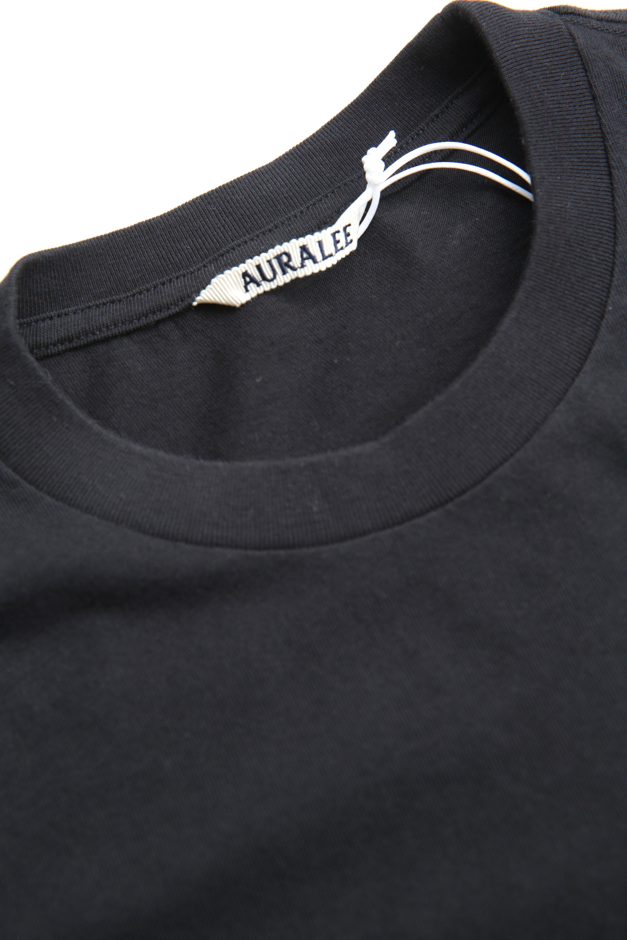 Auralee Seamless Crew Neck Tee - Black – Totem Brand Co.