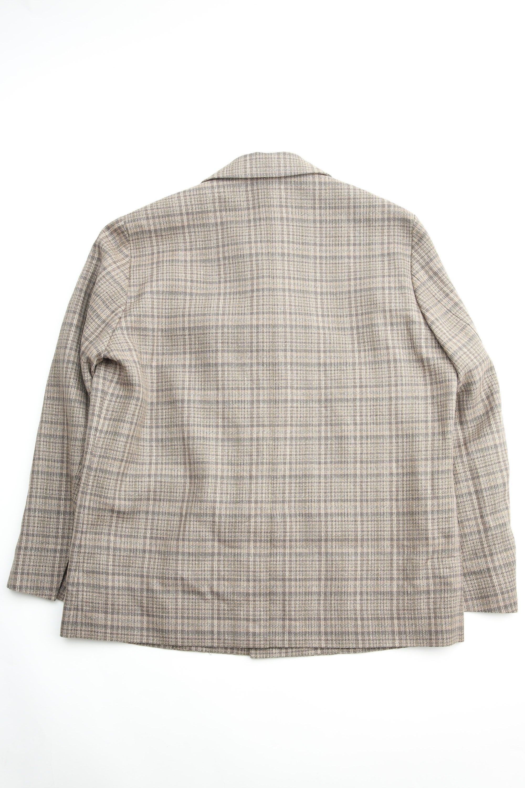 Auralee Silk Linen Nep Check Jacket - Dark Brown Check – Totem