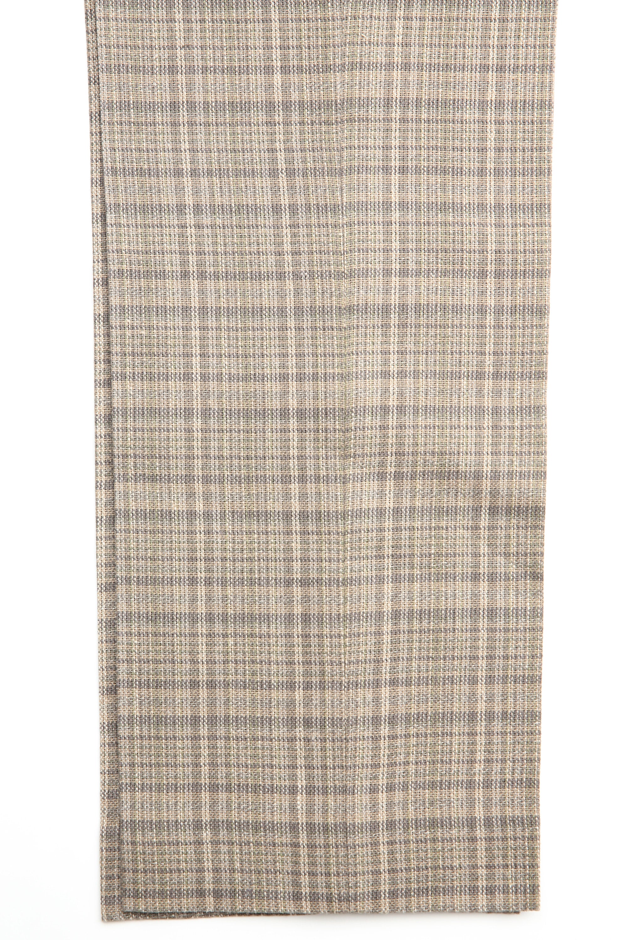 Auralee Silk Linen Nep Check Slacks - Dark Brown Check – Totem
