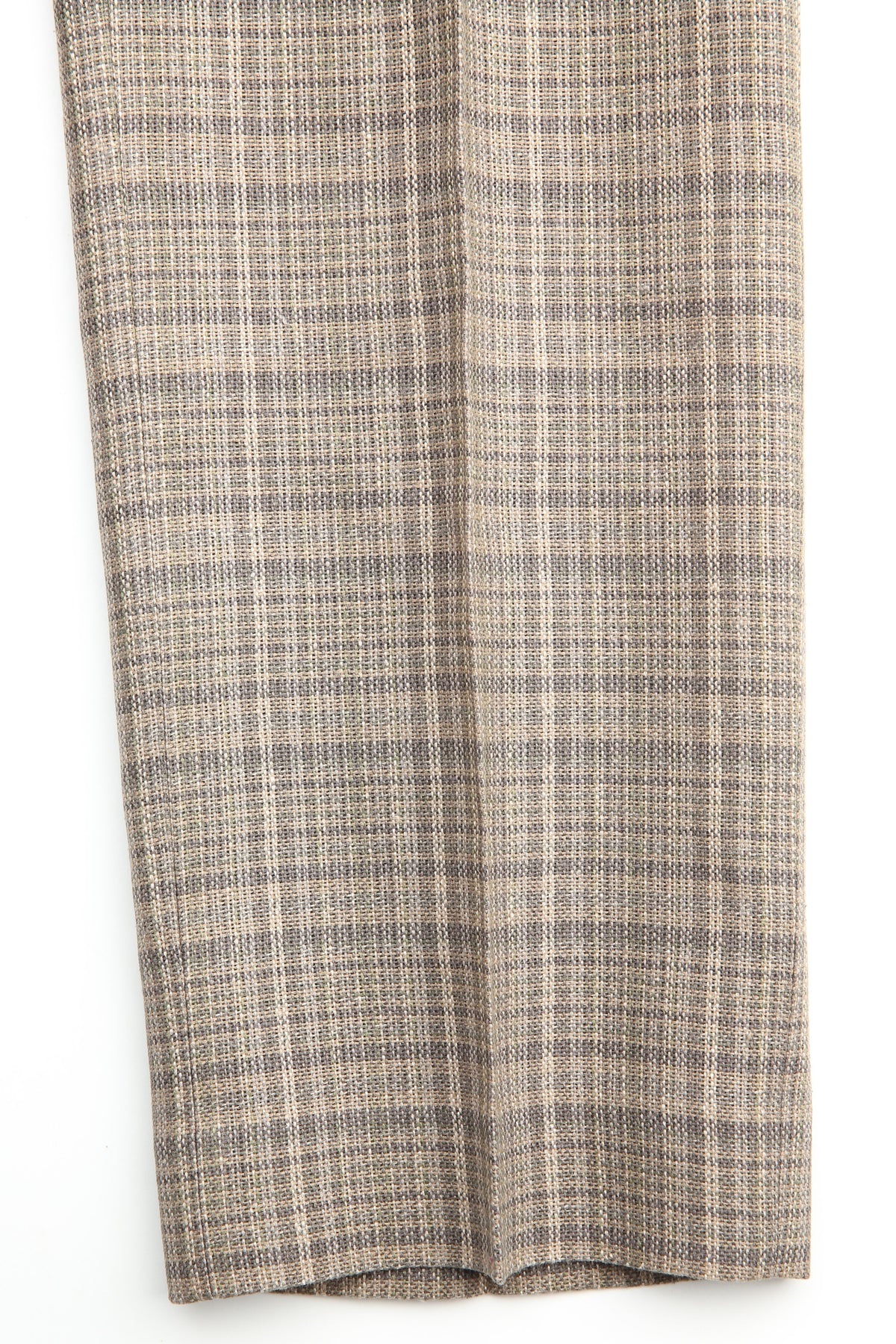 Auralee Silk Linen Nep Check Slacks - Dark Brown Check – Totem 