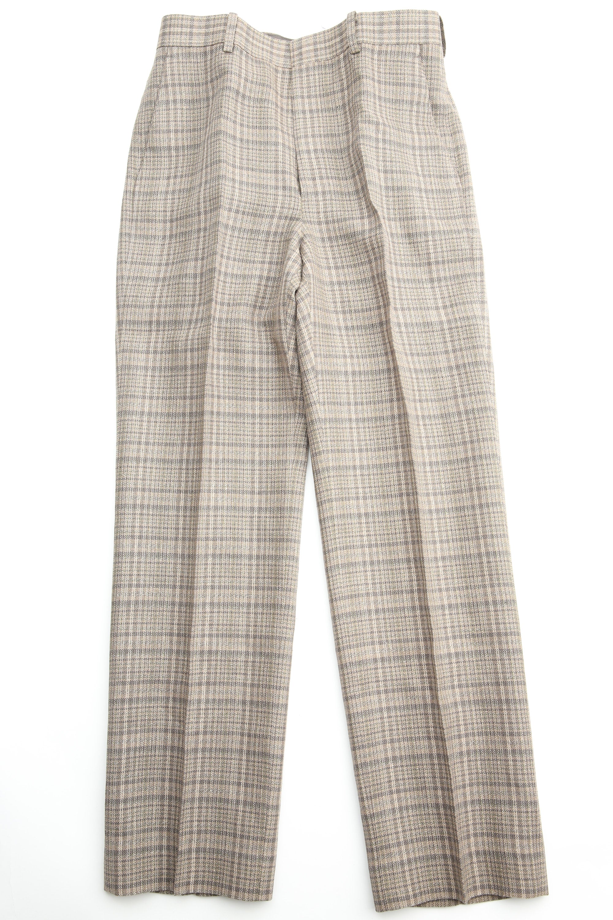 Auralee Silk Linen Nep Check Slacks - Dark Brown Check – Totem