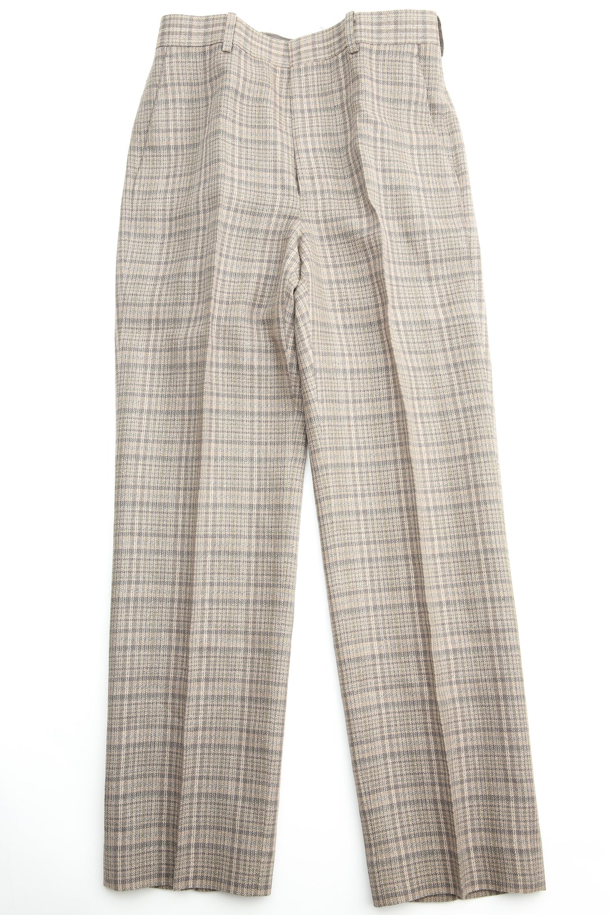 Auralee Silk Linen Nep Check Slacks - Dark Brown Check – Totem  display picture 1