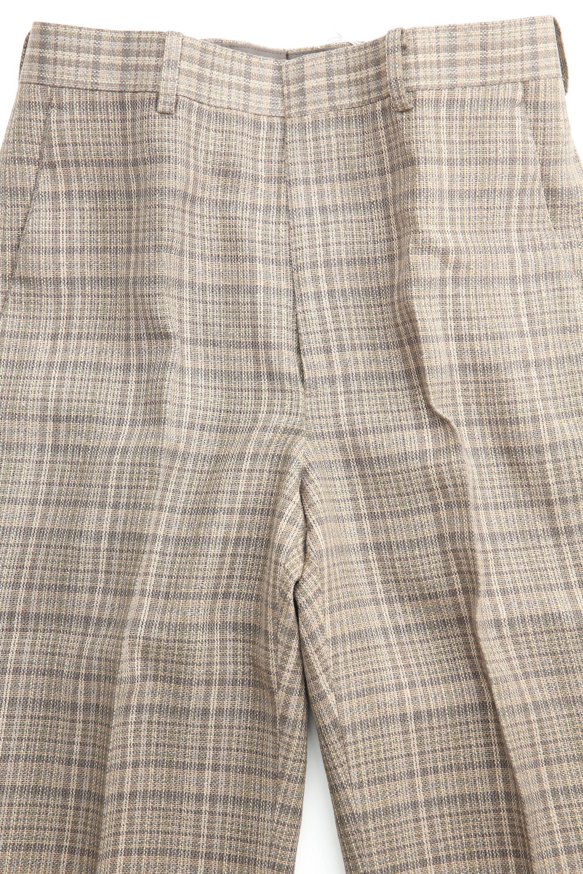 Auralee Silk Linen Nep Check Slacks - Dark Brown Check – Totem