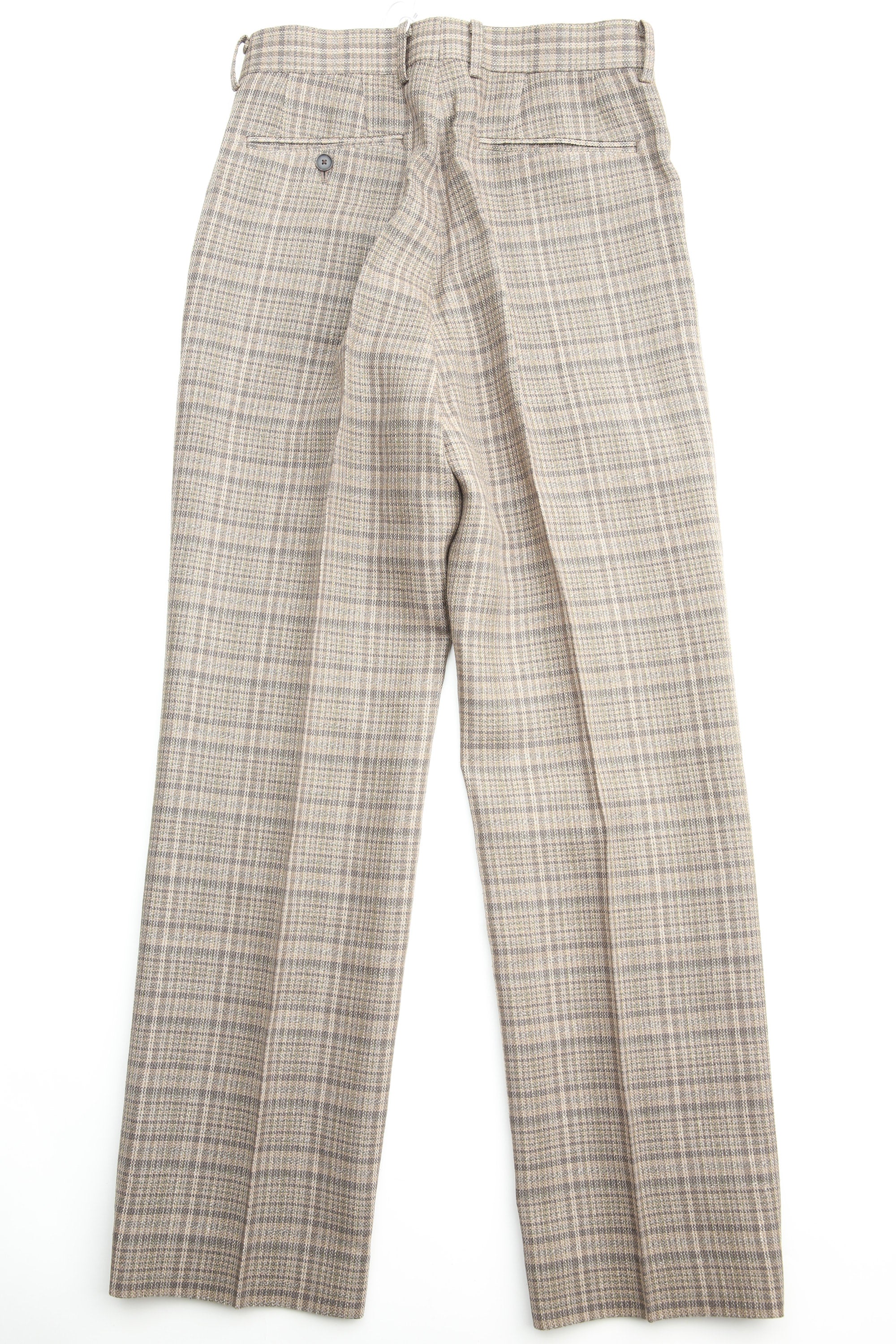 Auralee Silk Linen Nep Check Slacks - Dark Brown Check – Totem