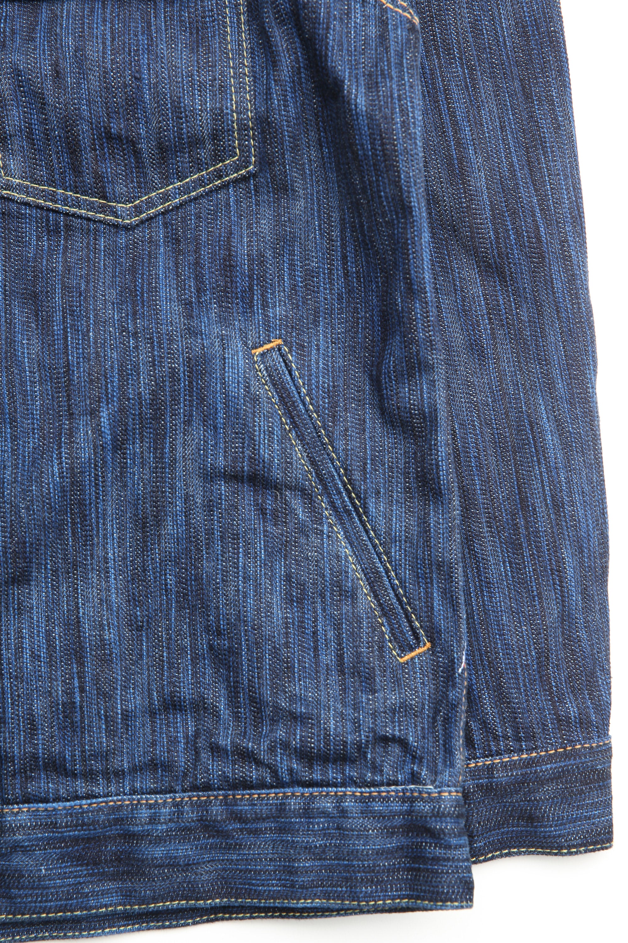 Pure Blue Japan [6225-D] Men's Woven Waterfall Denim Type 2 Jacket