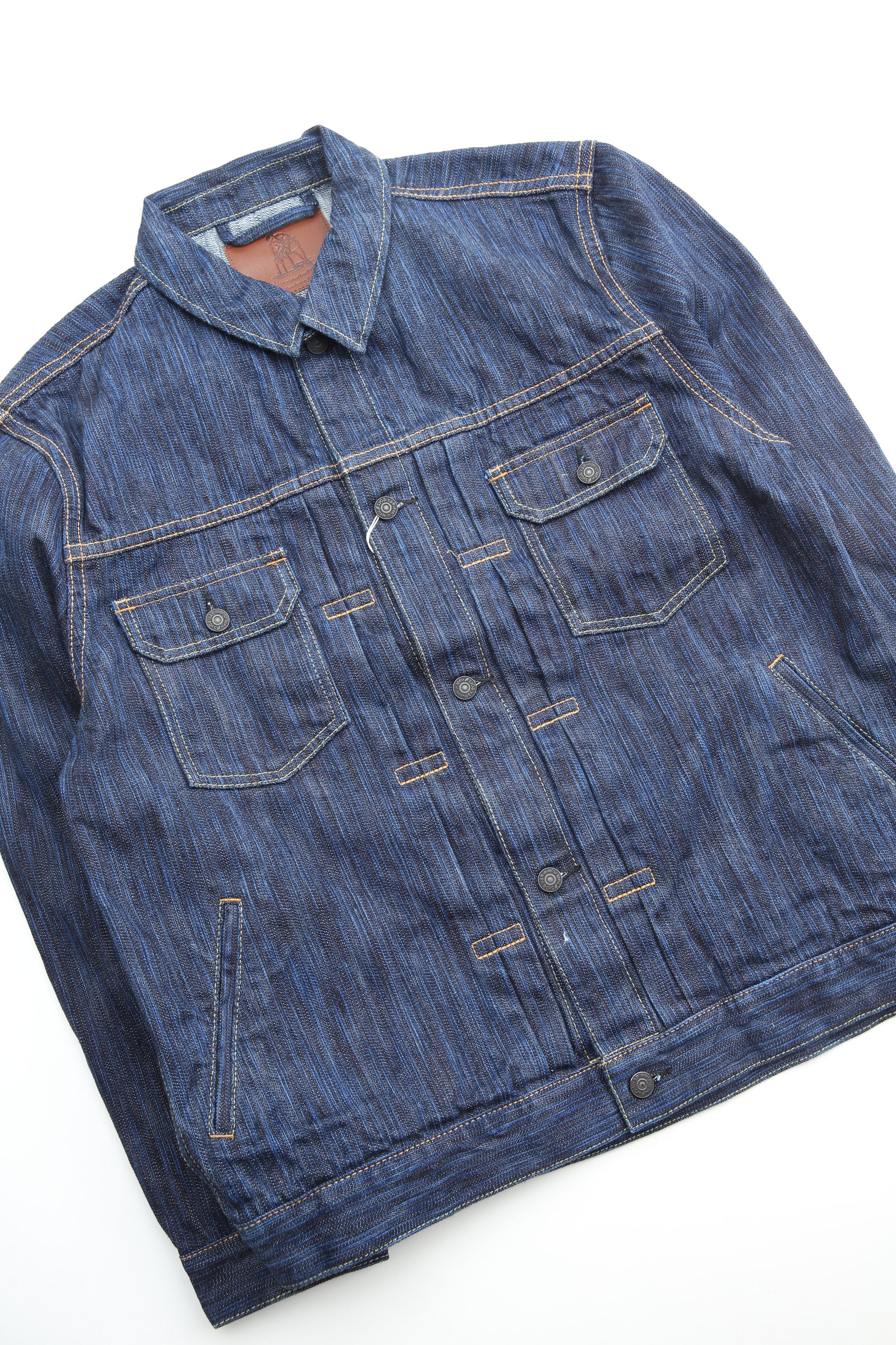 Pure Blue Japan [6225-D] Men's Woven Waterfall Denim Type 2 Jacket