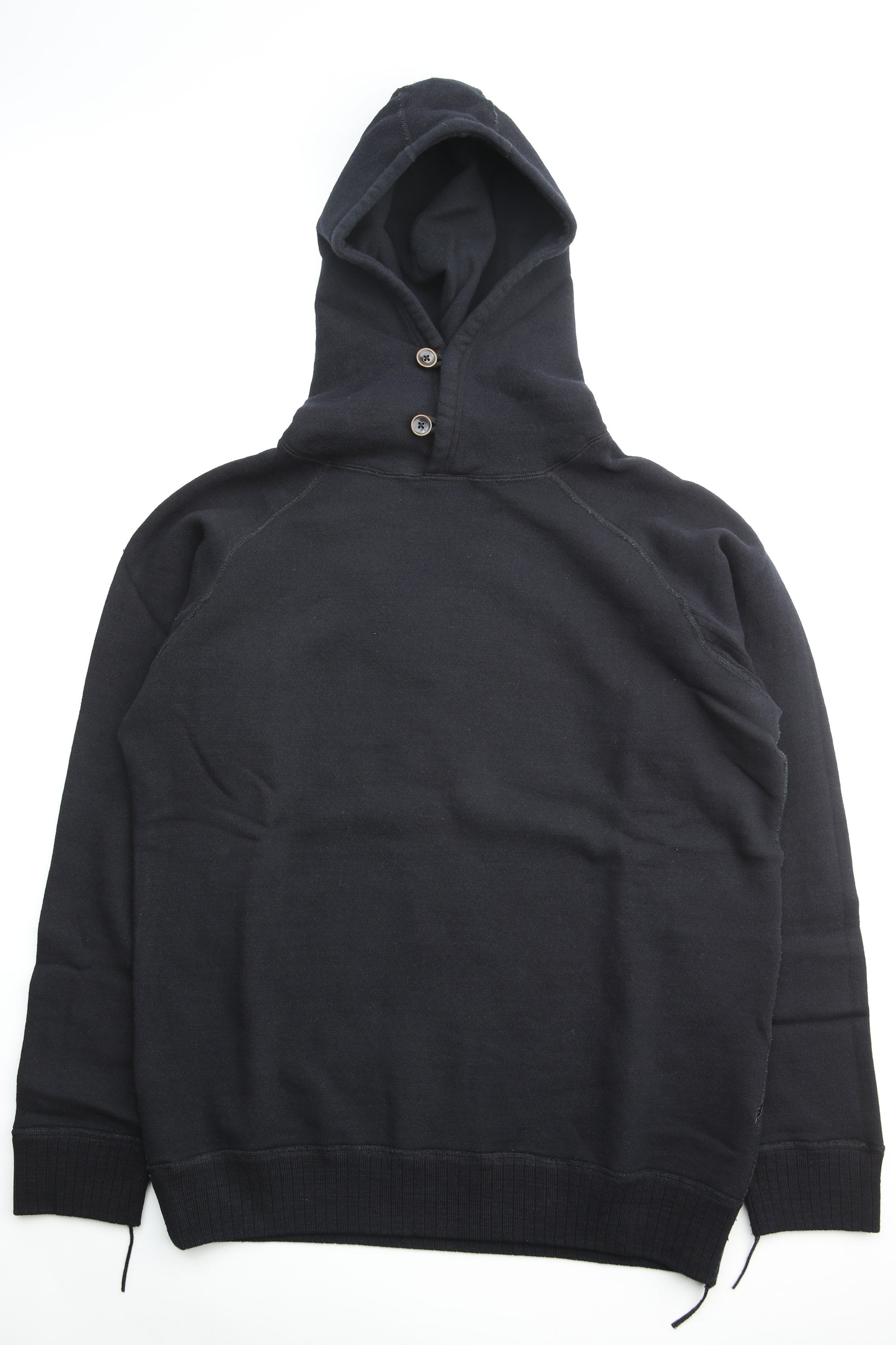 ☆オーダー終了しました☆ Pure Blue Japan [5410-IDBK] Men's Knitted Hoodie - Indigo/Black