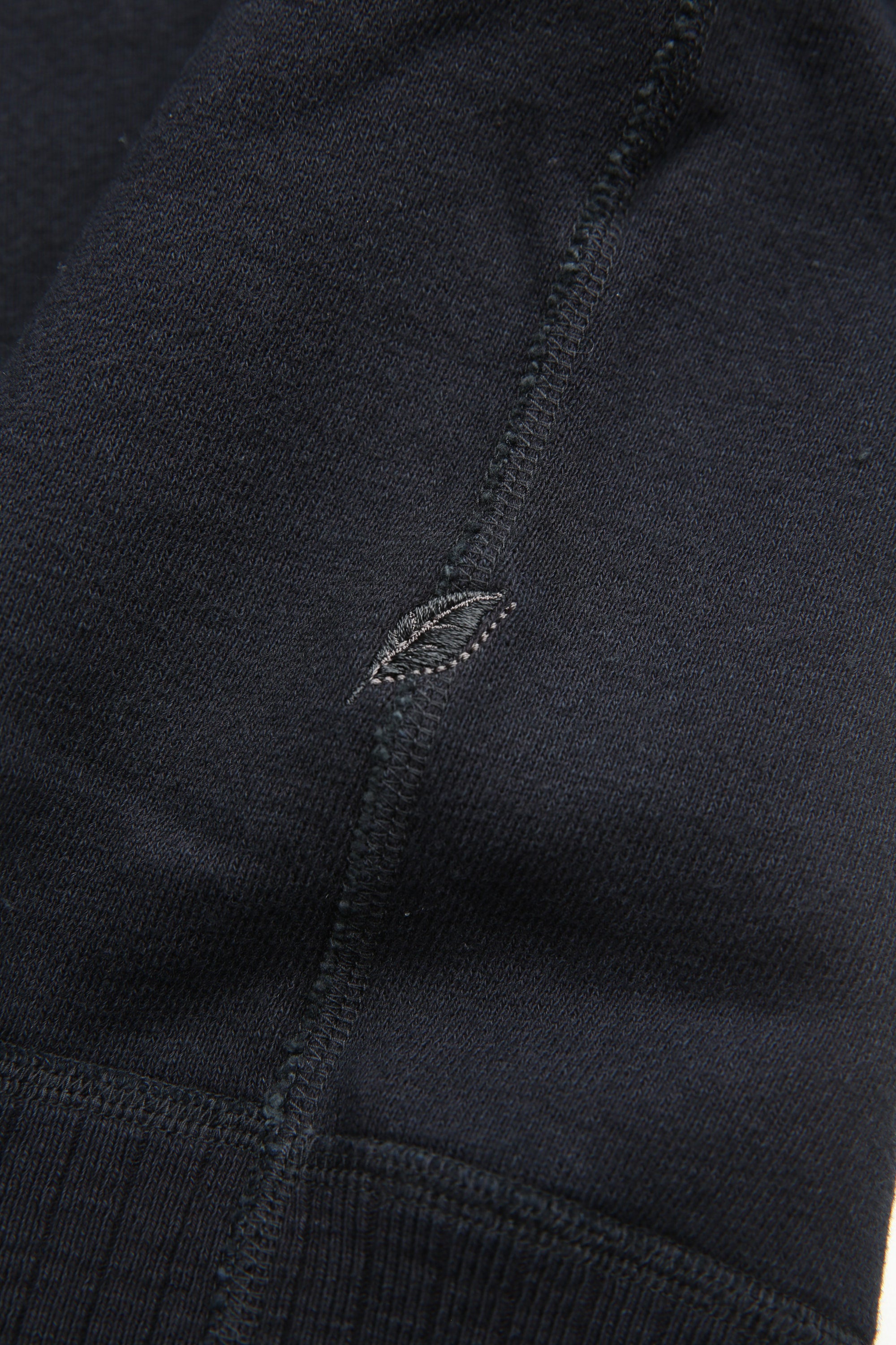 Pure Blue Japan [5410-IDBK] Men's Knitted Hoodie - Indigo/Black