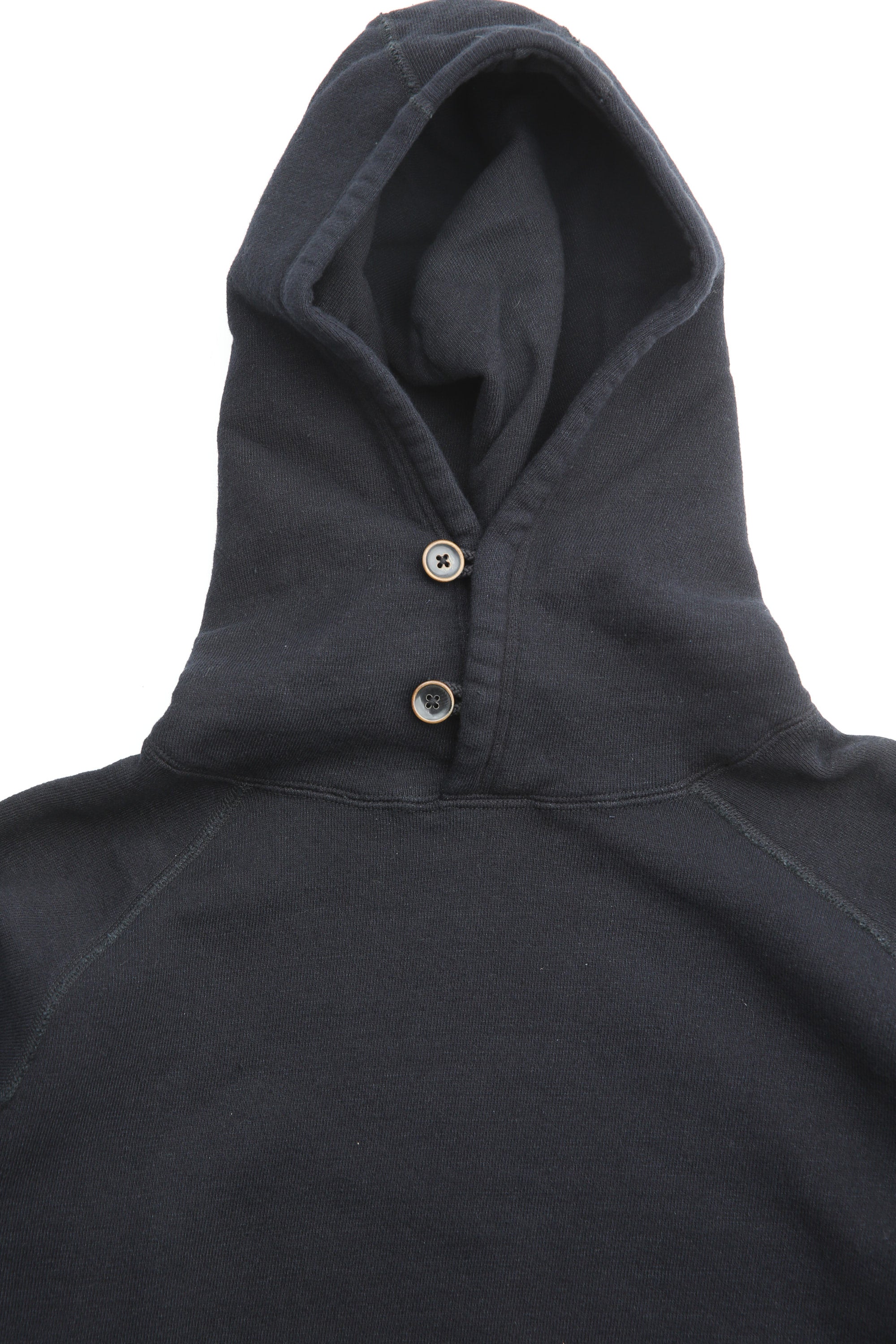 ☆オーダー終了しました☆ Pure Blue Japan [5410-IDBK] Men's Knitted Hoodie - Indigo/Black
