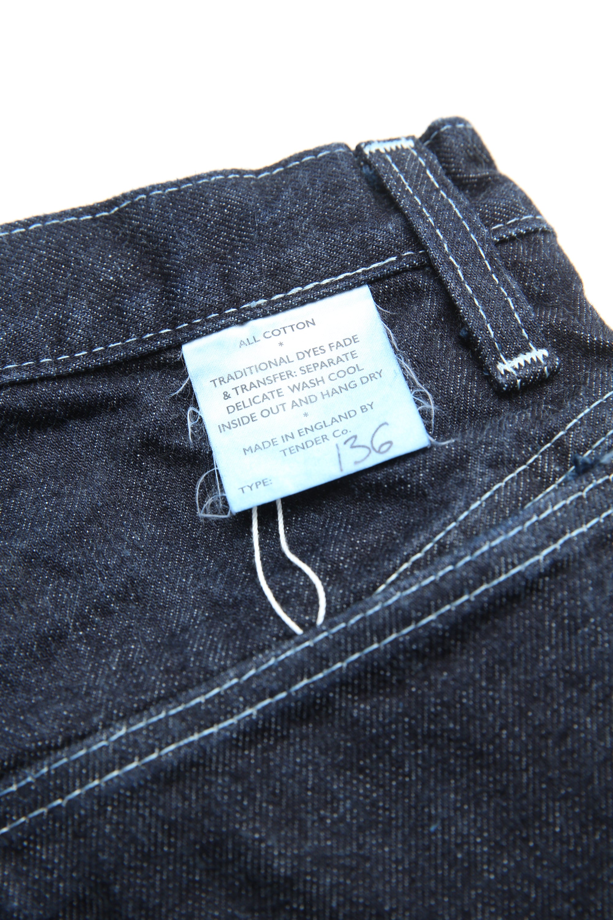 Tender Co. 136 Oxford Jeans - Rinsed 16oz Selvedge Denim – Totem