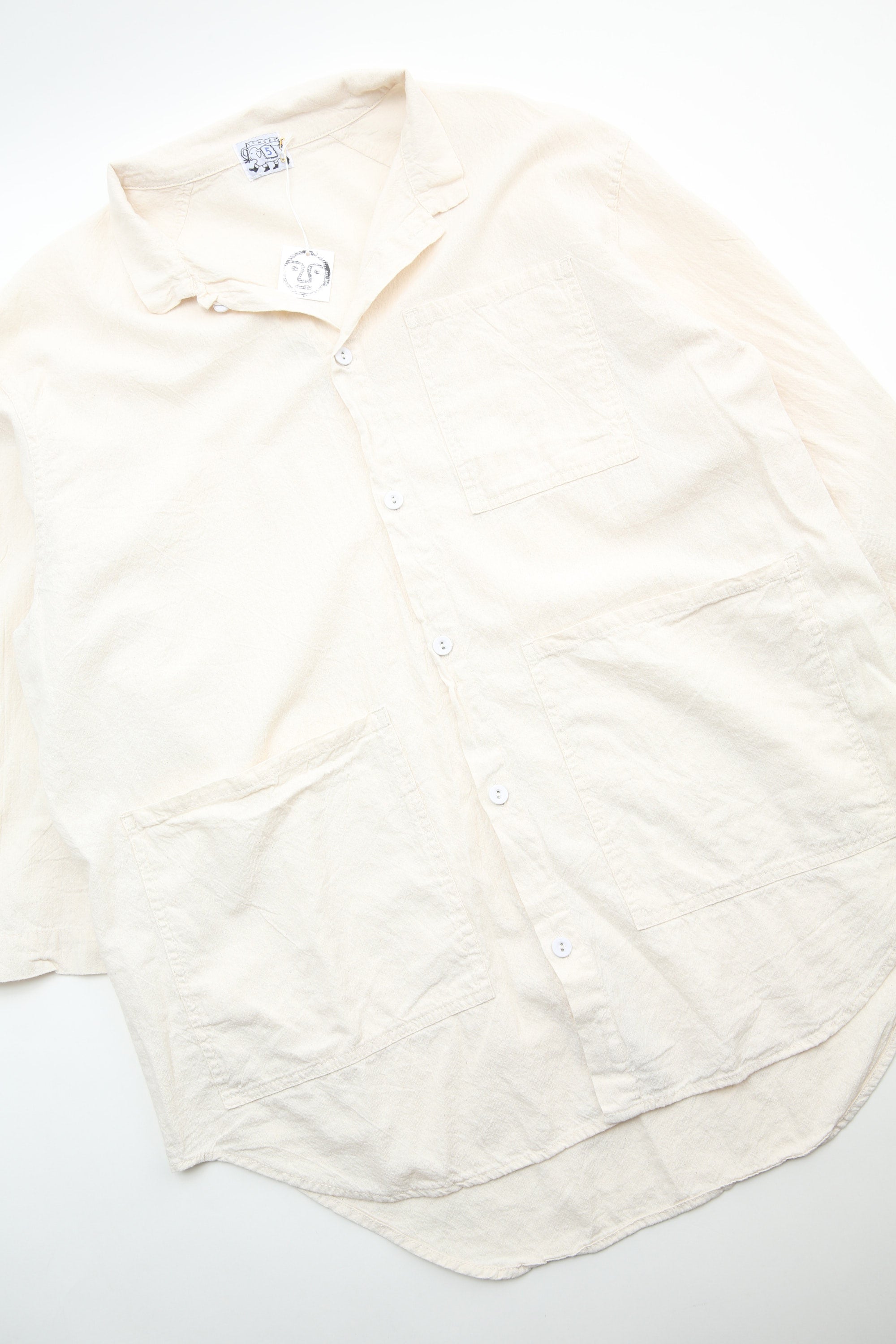 Tender Co.417 Threequarter Sleeve Frock Shirt- Rinsed Cotton