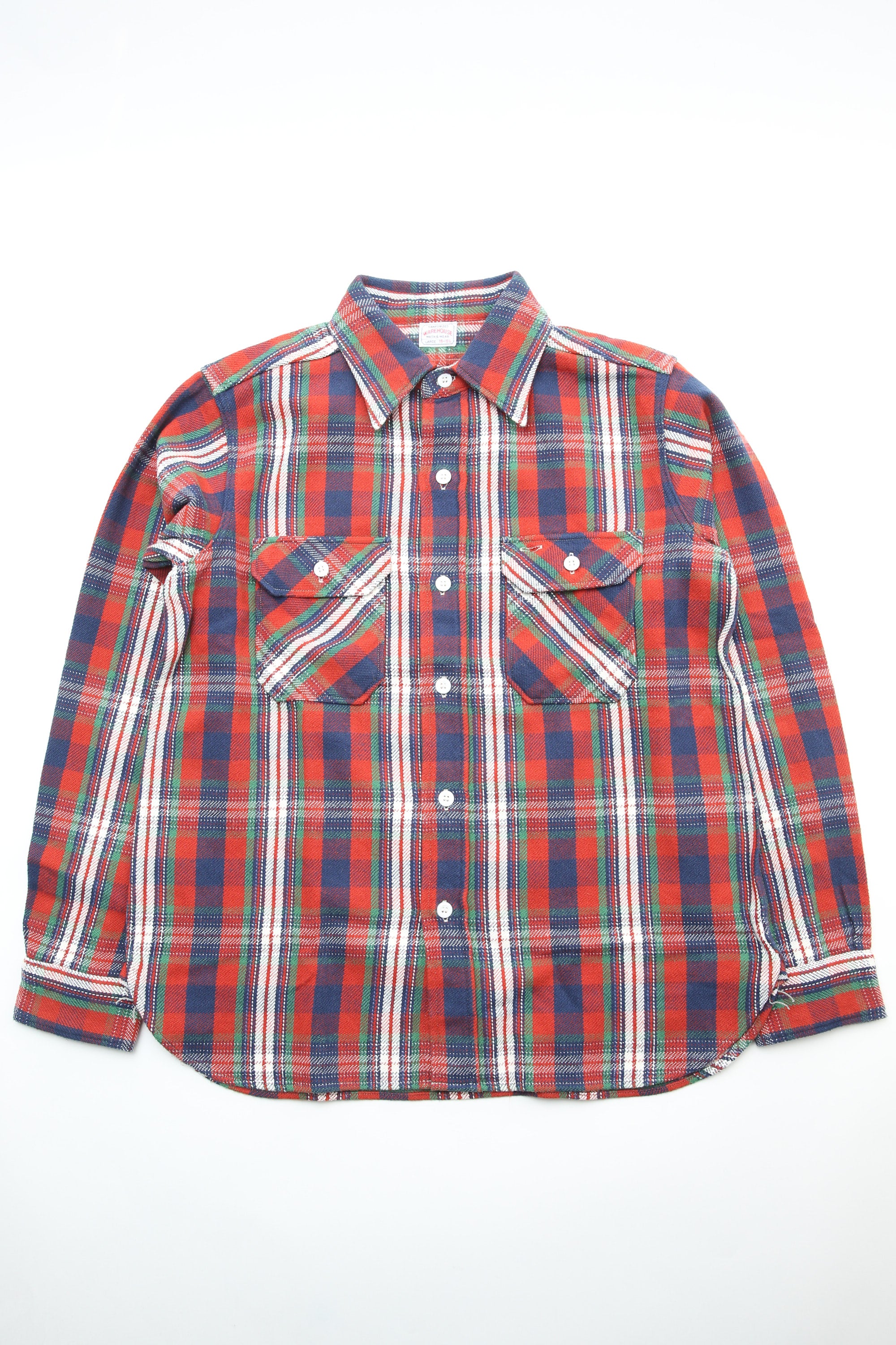 Warehouse & Co. Lot 3104 Flannel Shirts (Pattern D) - Red (One