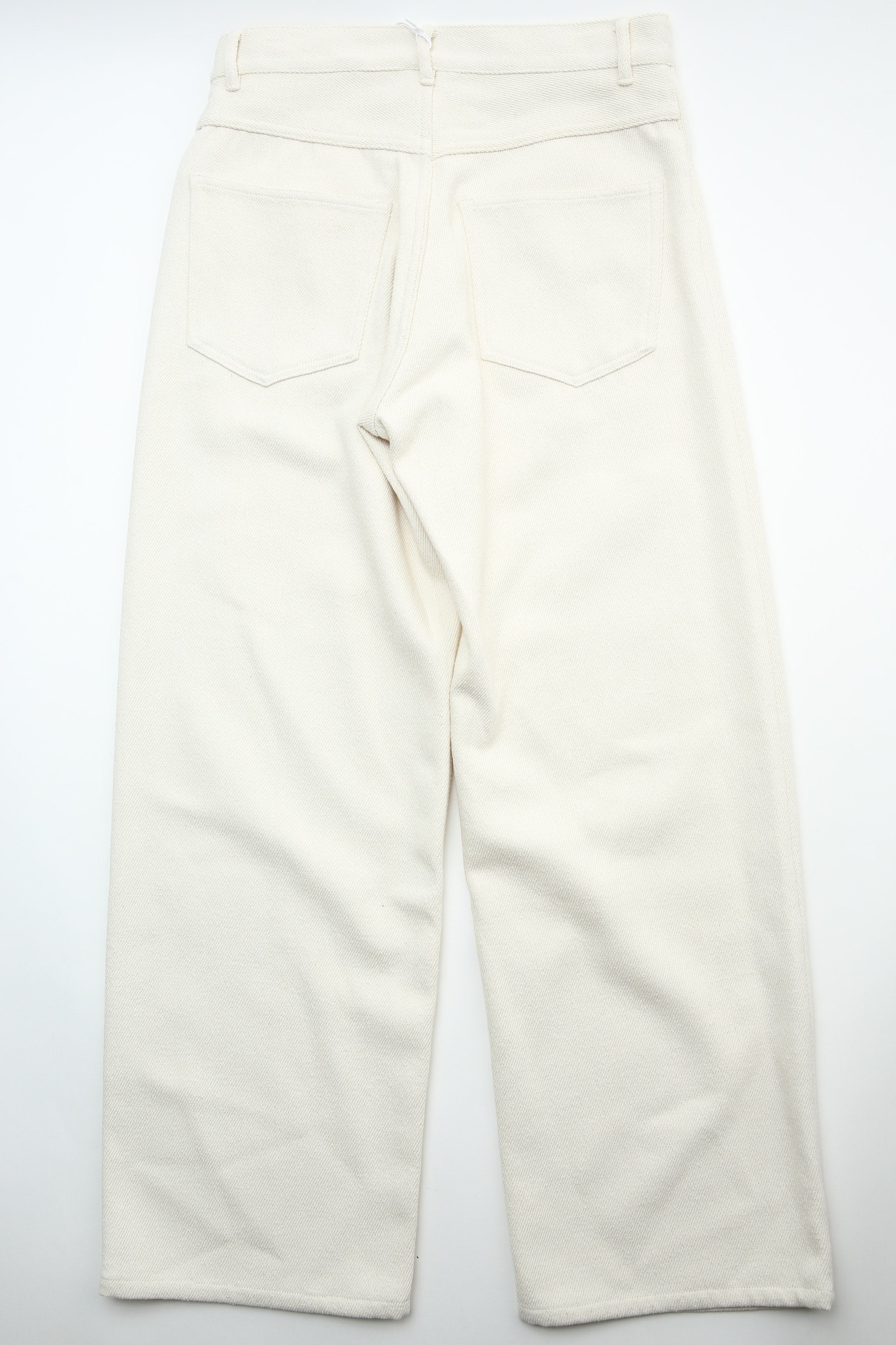 Auralee Silk Nep Denim 5P Wide Pants - Ivory White – Totem Brand Co.