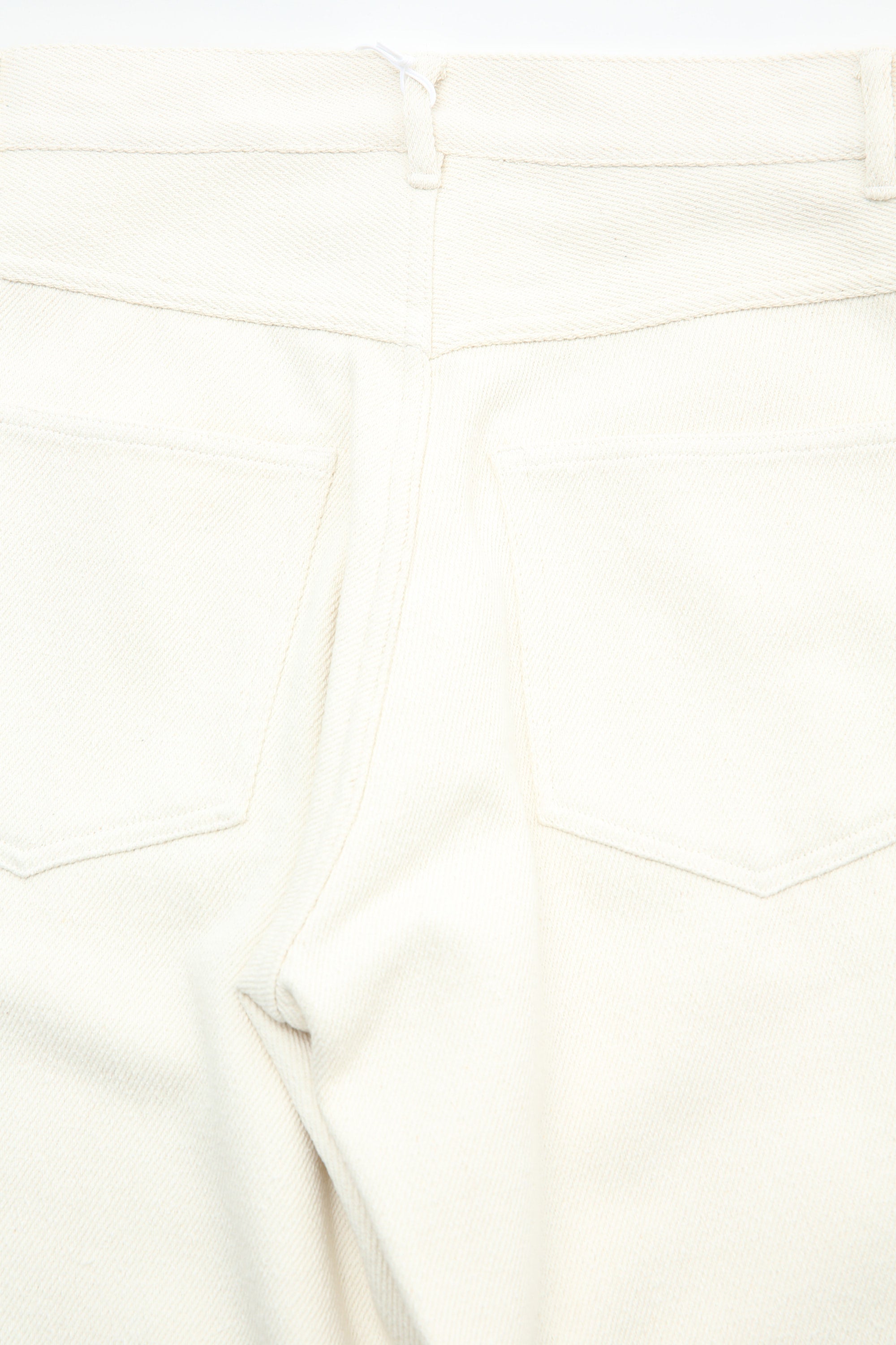 Auralee Silk Nep Denim 5P Wide Pants - Ivory White – Totem Brand Co.