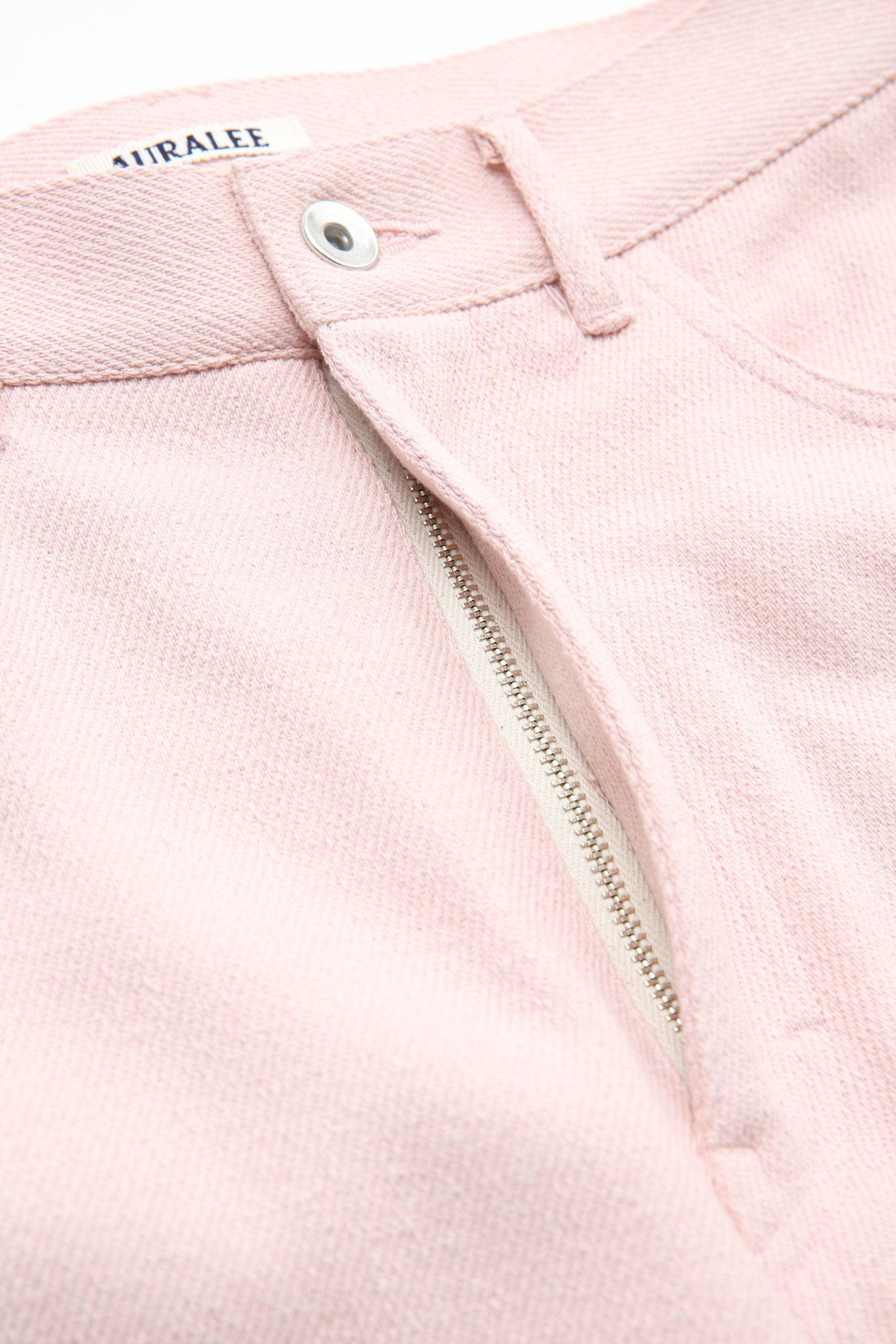 Auralee Silk Nep Denim 5P Wide Pants - Dusty Pink – Totem Brand Co.