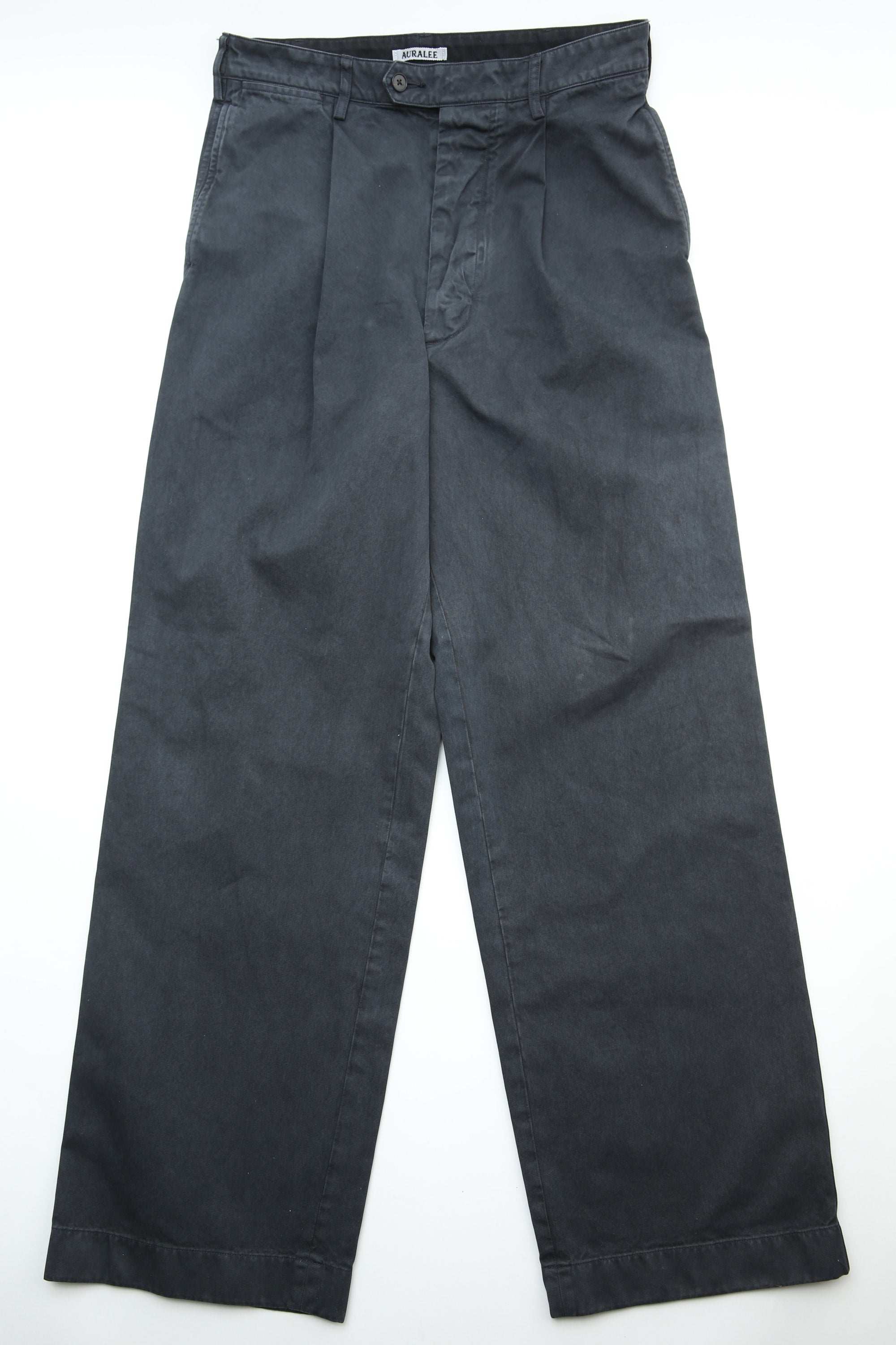 パンツ AURALEE GARMENT-DYED CHINO WIDE PANTS Auralee Garment Dyed Finx Light Chino One-Tuck Wide Pants Beige