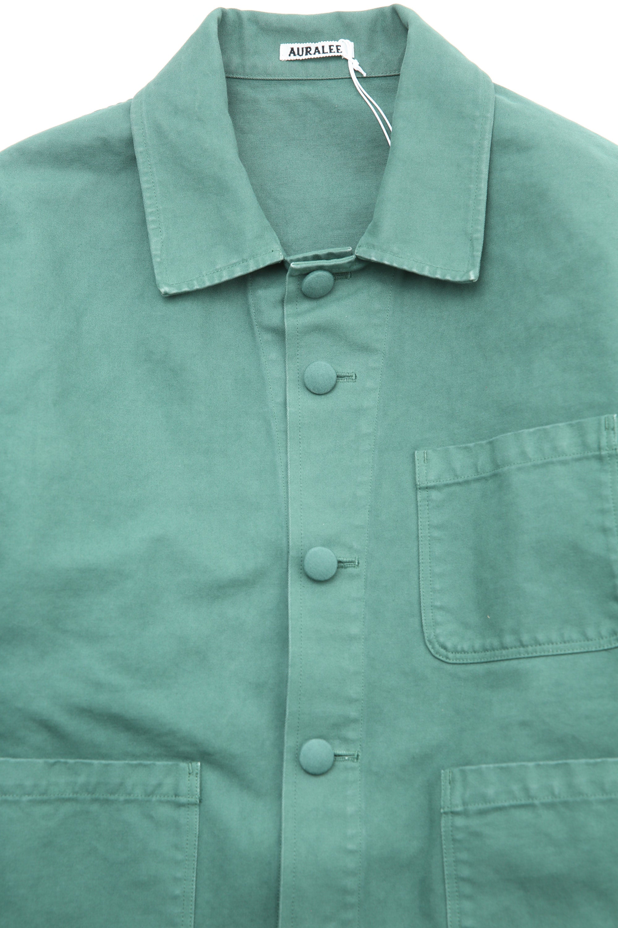 AURALEE ワークジャケット　モスグリーン Auralee Garment-Dyed Organic Cotton Heavy Twill Short Work Jacket